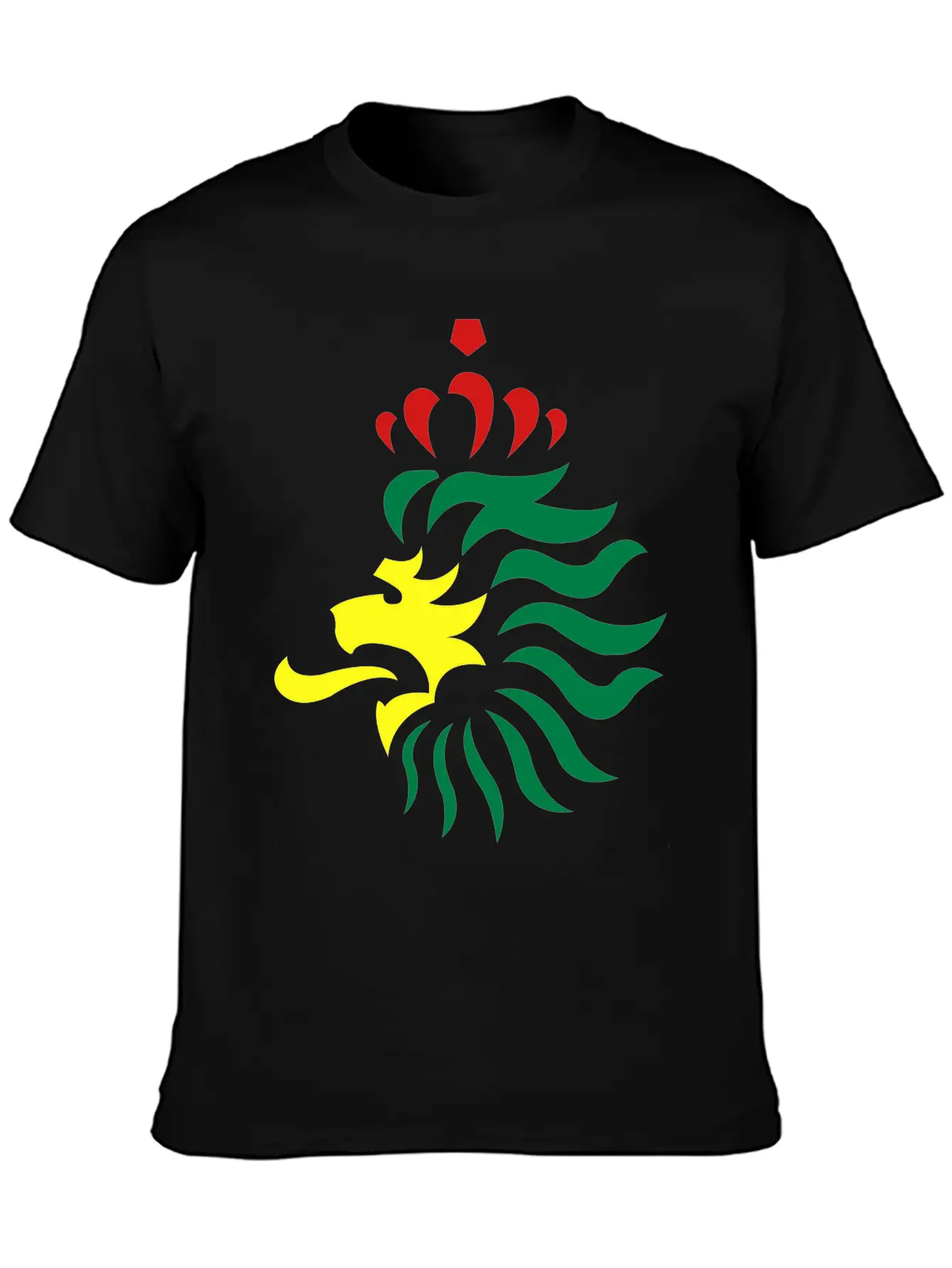 Reggae Lion King Crown 3c Essential Unisex Summer Tee – Soft Cotton Casual Fit