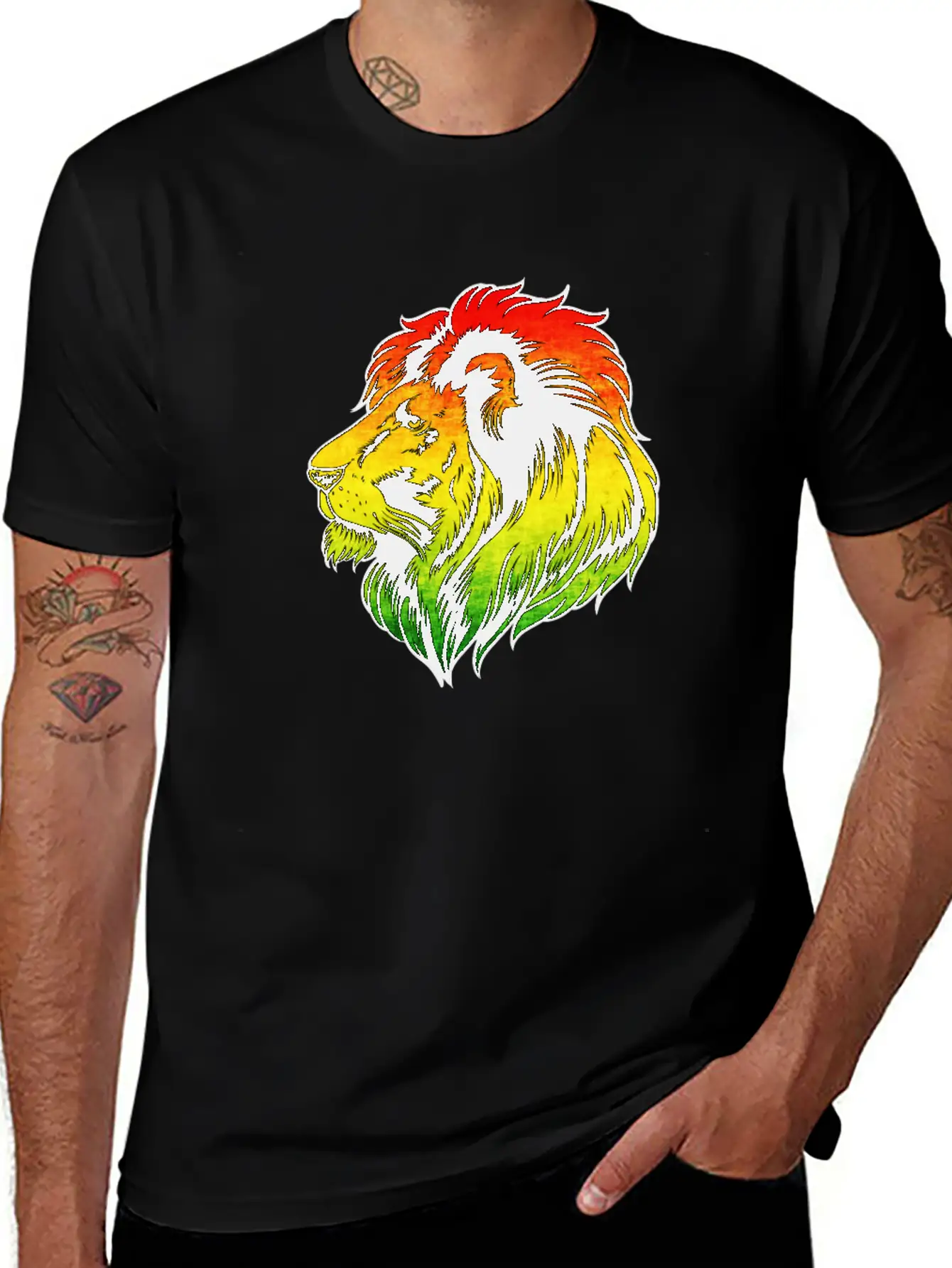 Reggae Music Lion Jamaican Flag Rasta Rastafari Comfortable Minimalist Graphic Tee – Summer Style Essential
