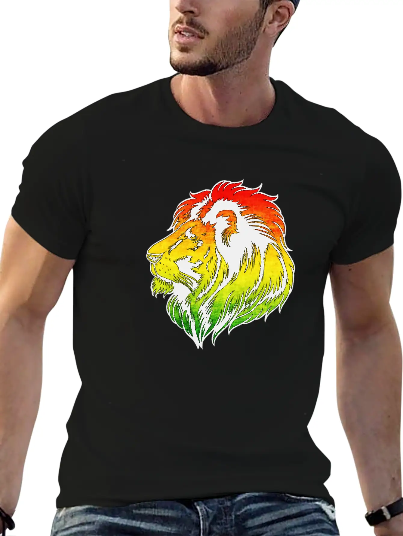 Reggae Music Lion Jamaican Flag Rasta Rastafari Comfortable Minimalist Graphic Tee – Summer Style Essential