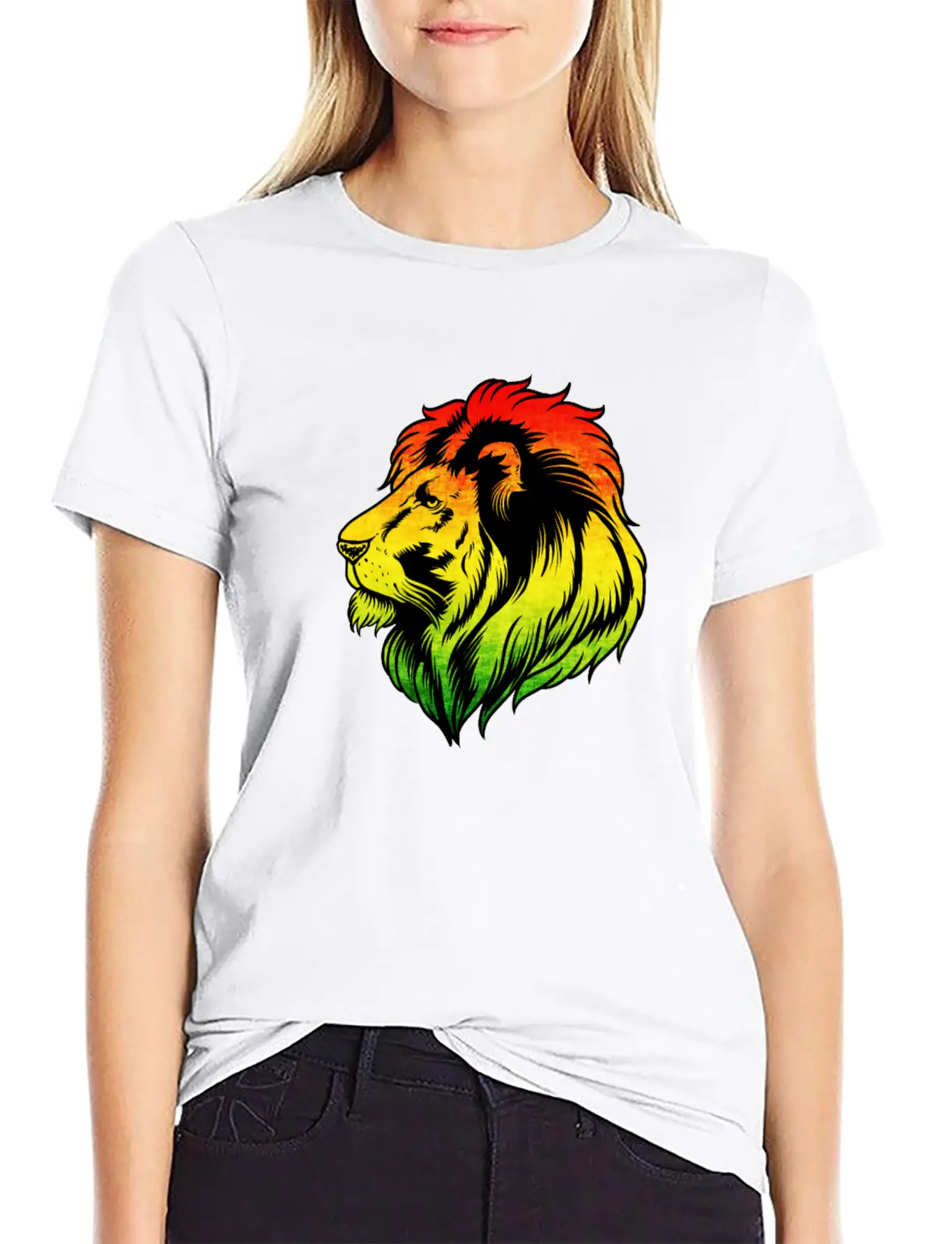 Reggae Music Lion Jamaican Flag Rasta Rastafari Comfortable Minimalist Graphic Tee – Summer Style Essential