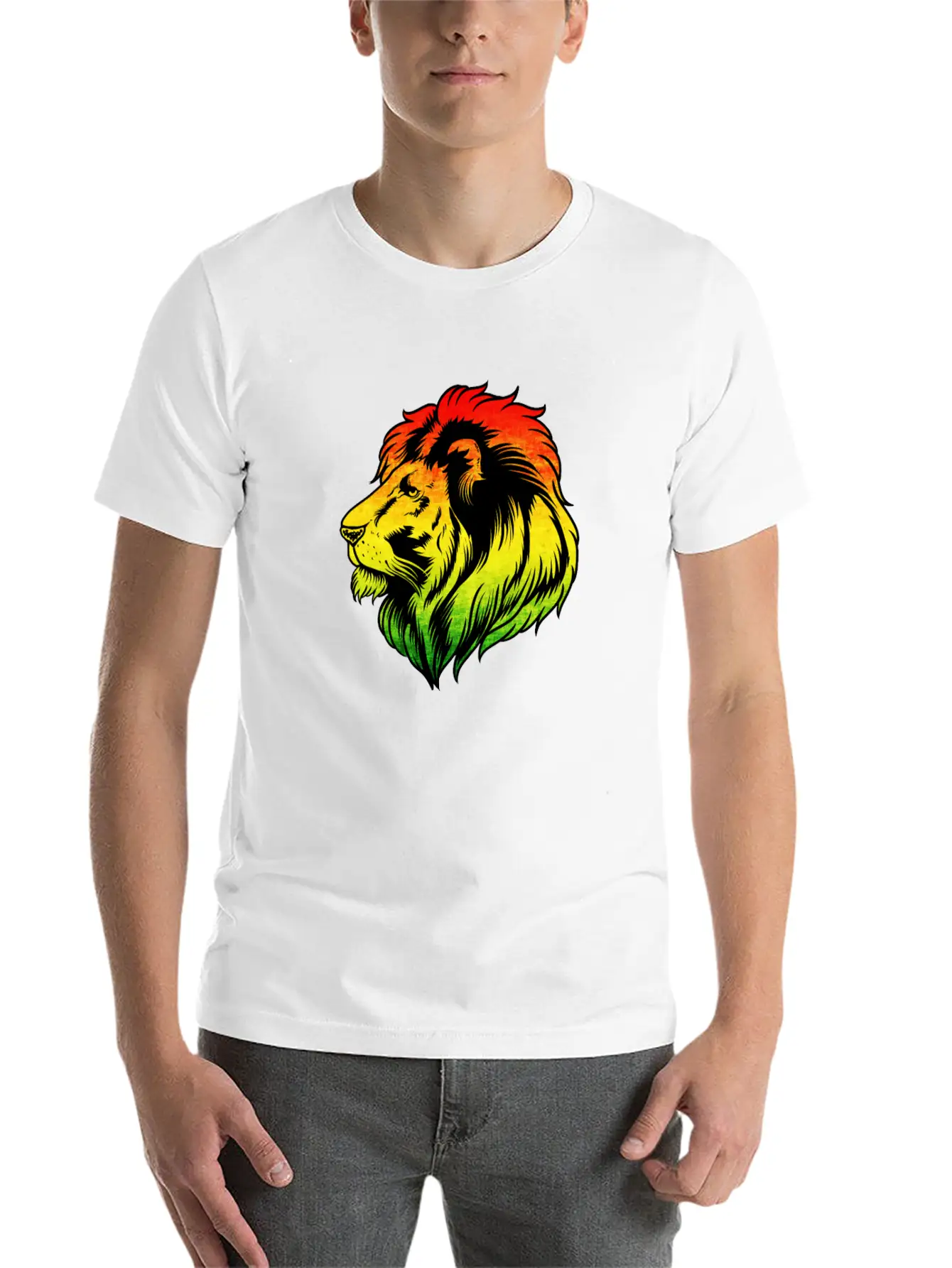 Reggae Music Lion Jamaican Flag Rasta Rastafari Comfortable Minimalist Graphic Tee – Summer Style Essential