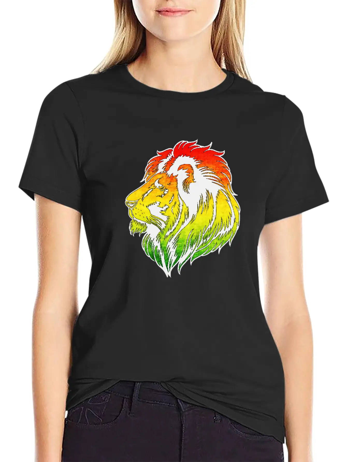 Reggae Music Lion Jamaican Flag Rasta Rastafari Comfortable Minimalist Graphic Tee – Summer Style Essential