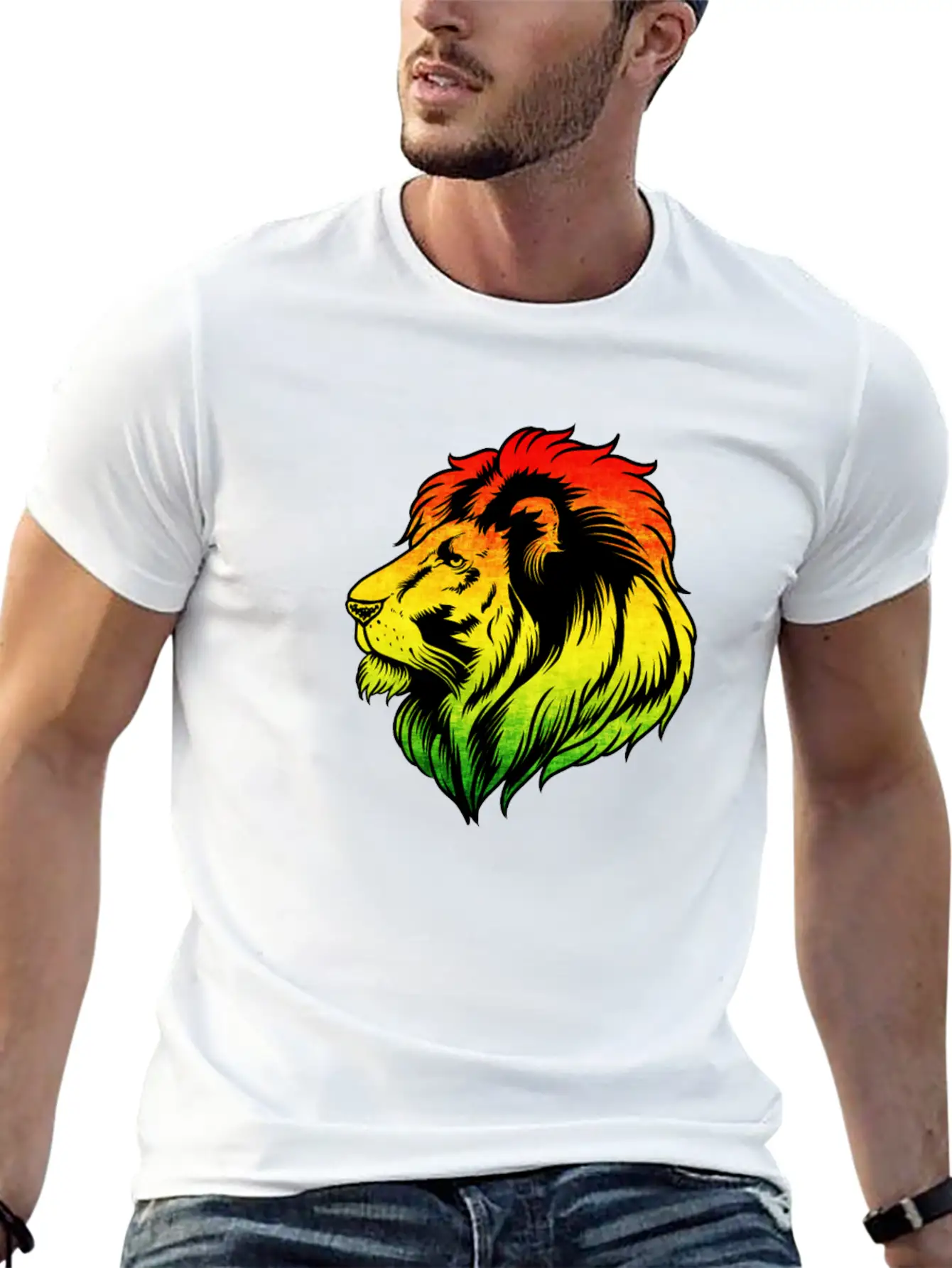 Reggae Music Lion Jamaican Flag Rasta Rastafari Comfortable Minimalist Graphic Tee – Summer Style Essential