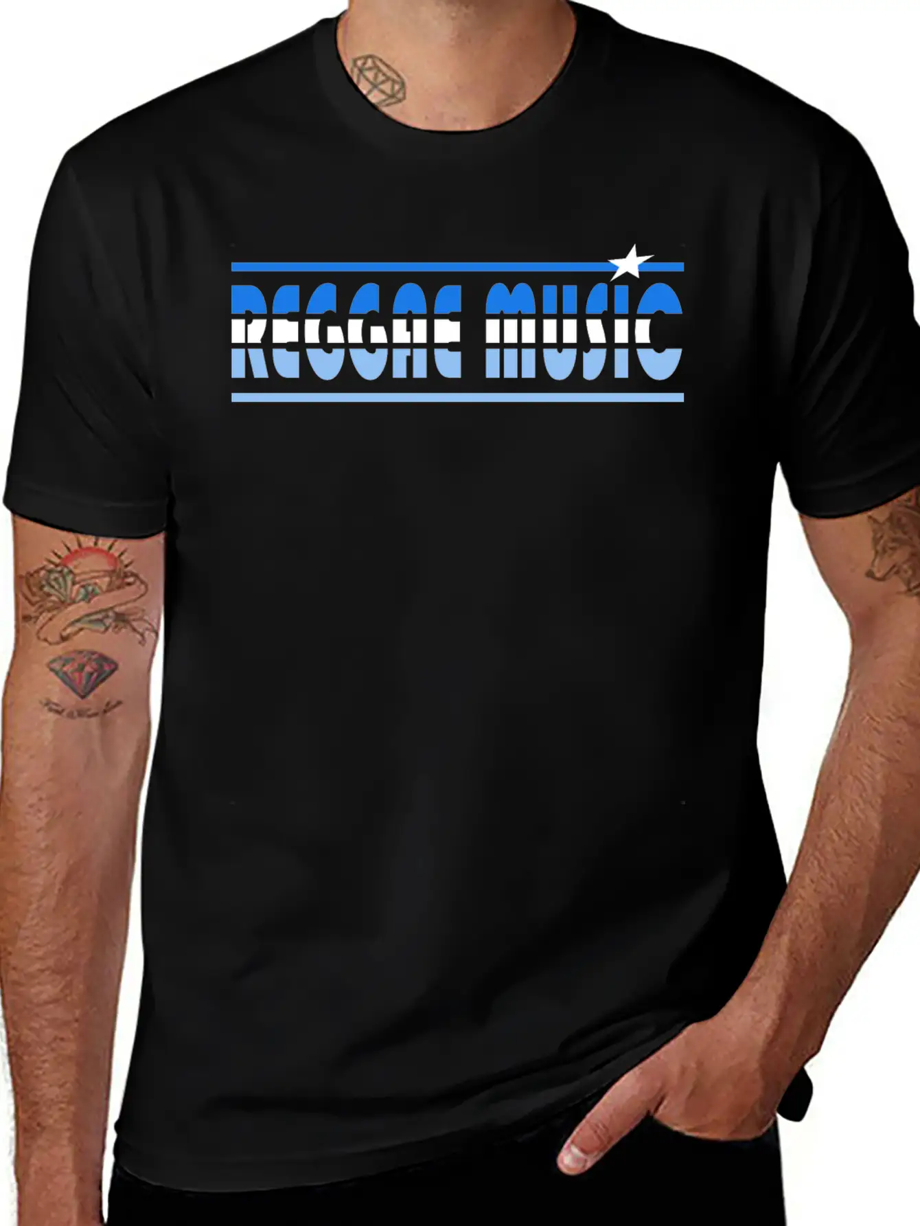 Reggae Music Retro Unisex Short Sleeve Soft Cotton T-Shirt – Casual Everyday Wear