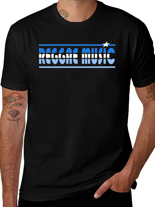Reggae Music Retro Unisex Short Sleeve Soft Cotton T-Shirt – Casual Everyday Wear