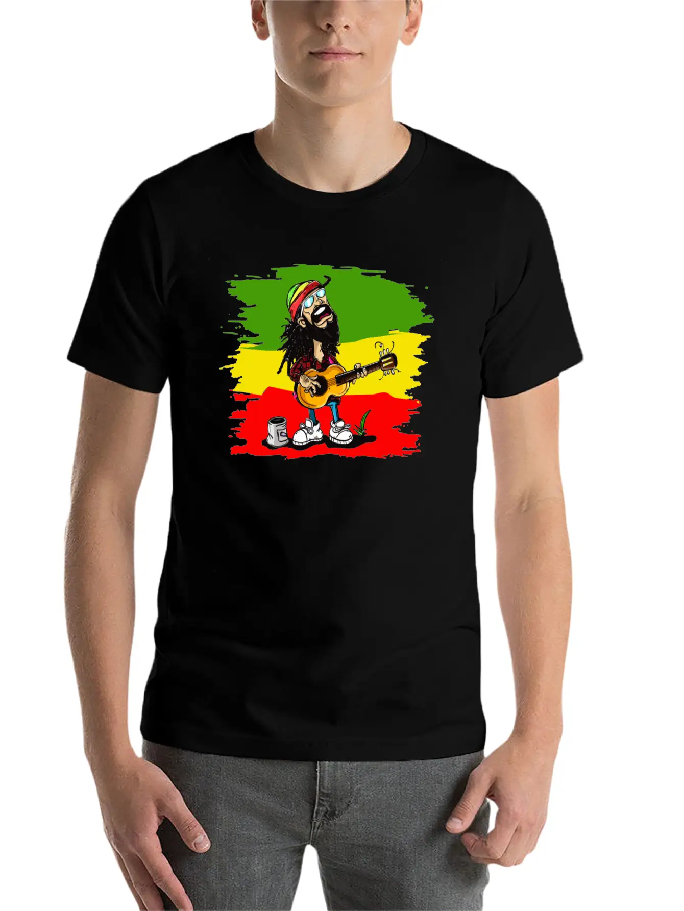 Reggae Rocker Stylish Everyday T-Shirt – Unisex Basic Cotton Tee