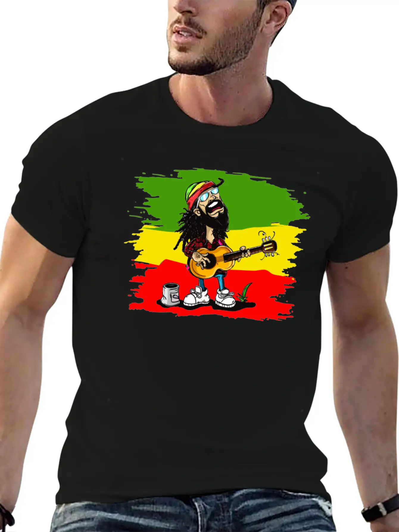 Reggae Rocker Stylish Everyday T-Shirt – Unisex Basic Cotton Tee