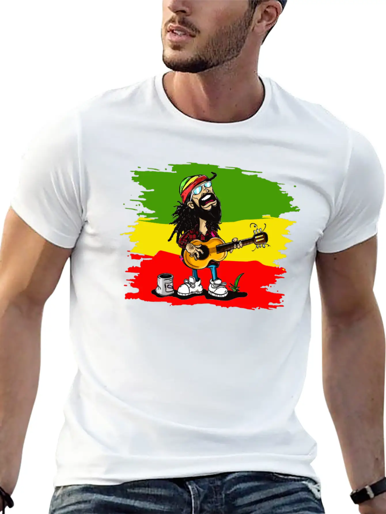 Reggae Rocker Stylish Everyday T-Shirt – Unisex Basic Cotton Tee