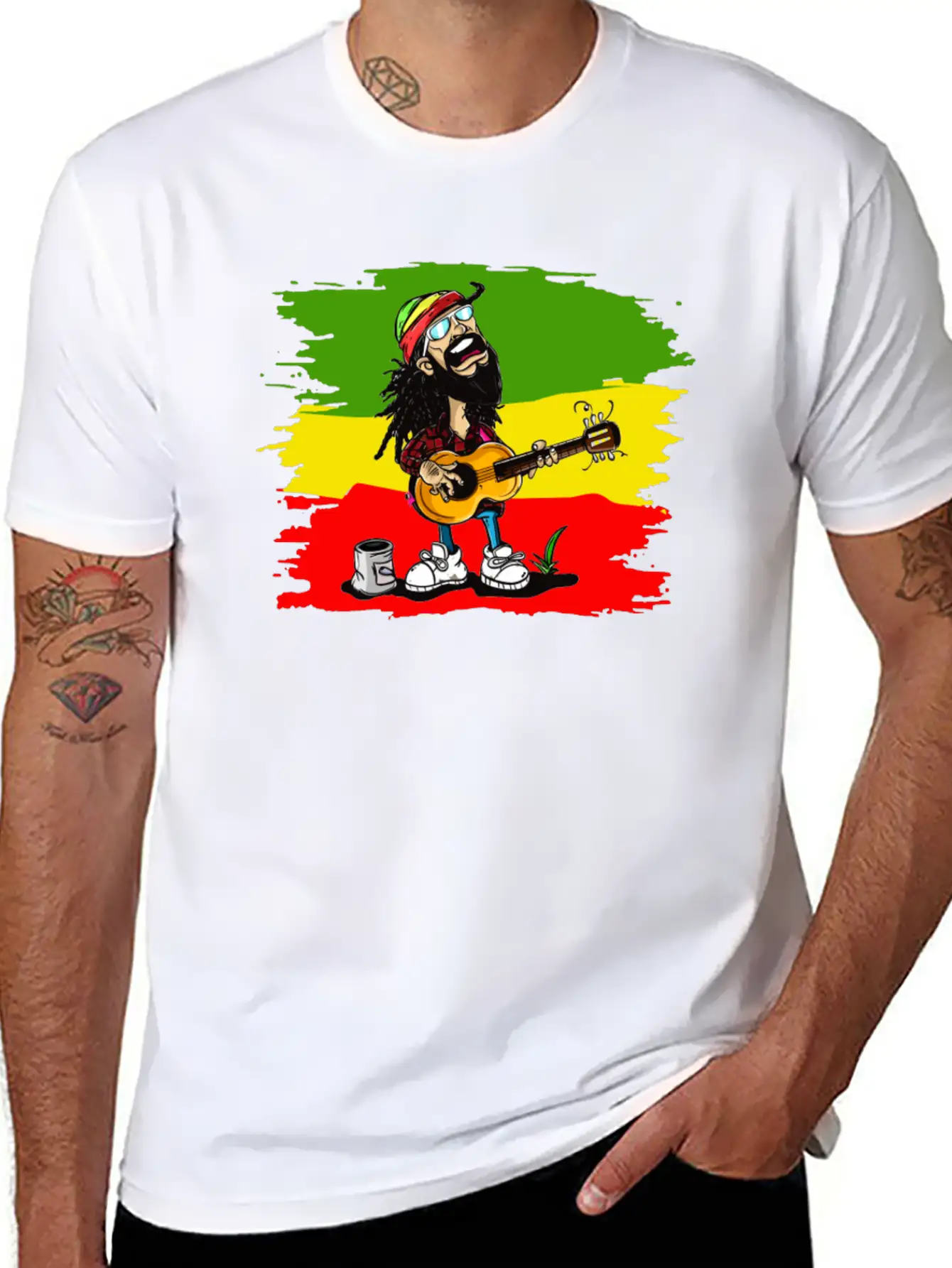 Reggae Rocker Stylish Everyday T-Shirt – Unisex Basic Cotton Tee