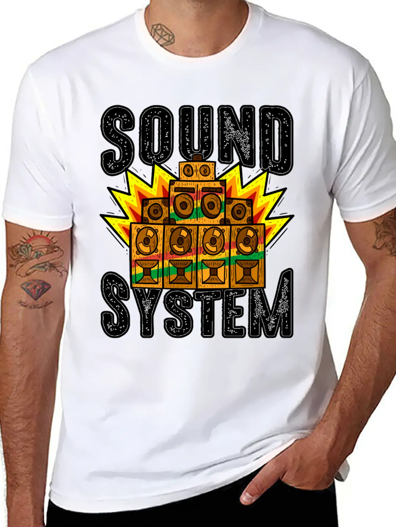 Reggae Soundsystem Dub Timeless Short Sleeve Tee – Comfy And Minimalist Design