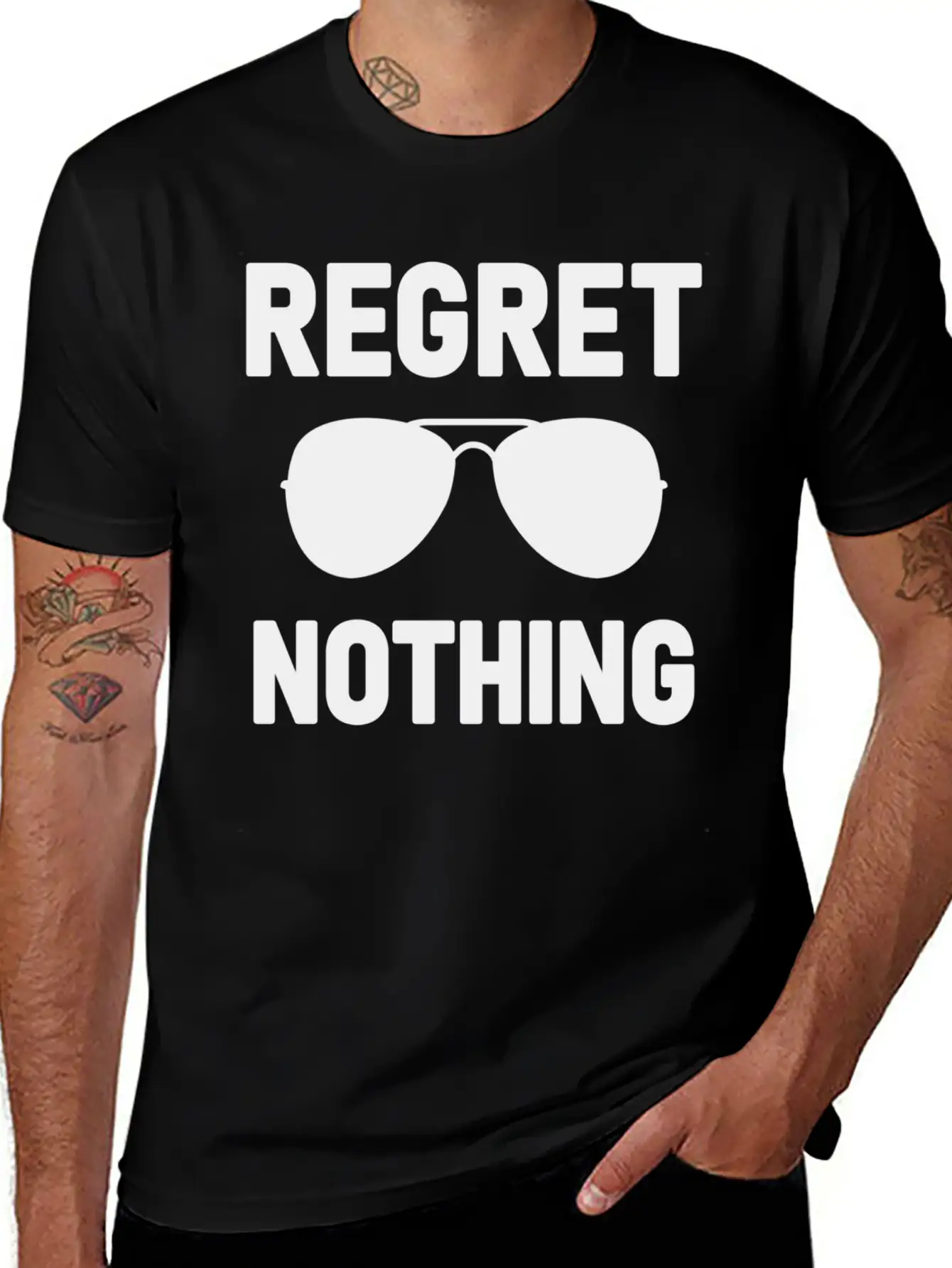 Regret Nothing Stylish Everyday T-Shirt – Unisex Basic Cotton Tee