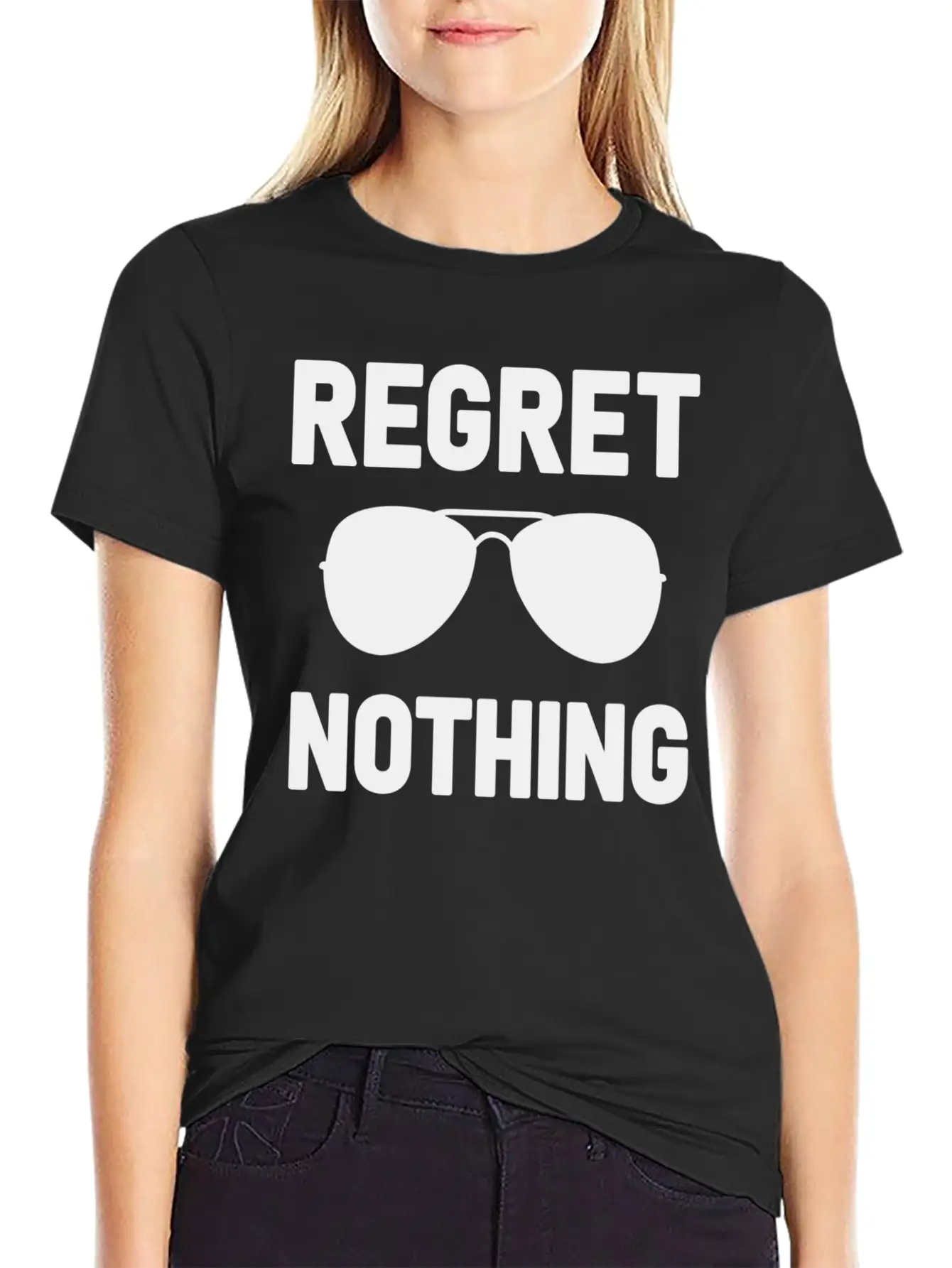 Regret Nothing Stylish Everyday T-Shirt – Unisex Basic Cotton Tee