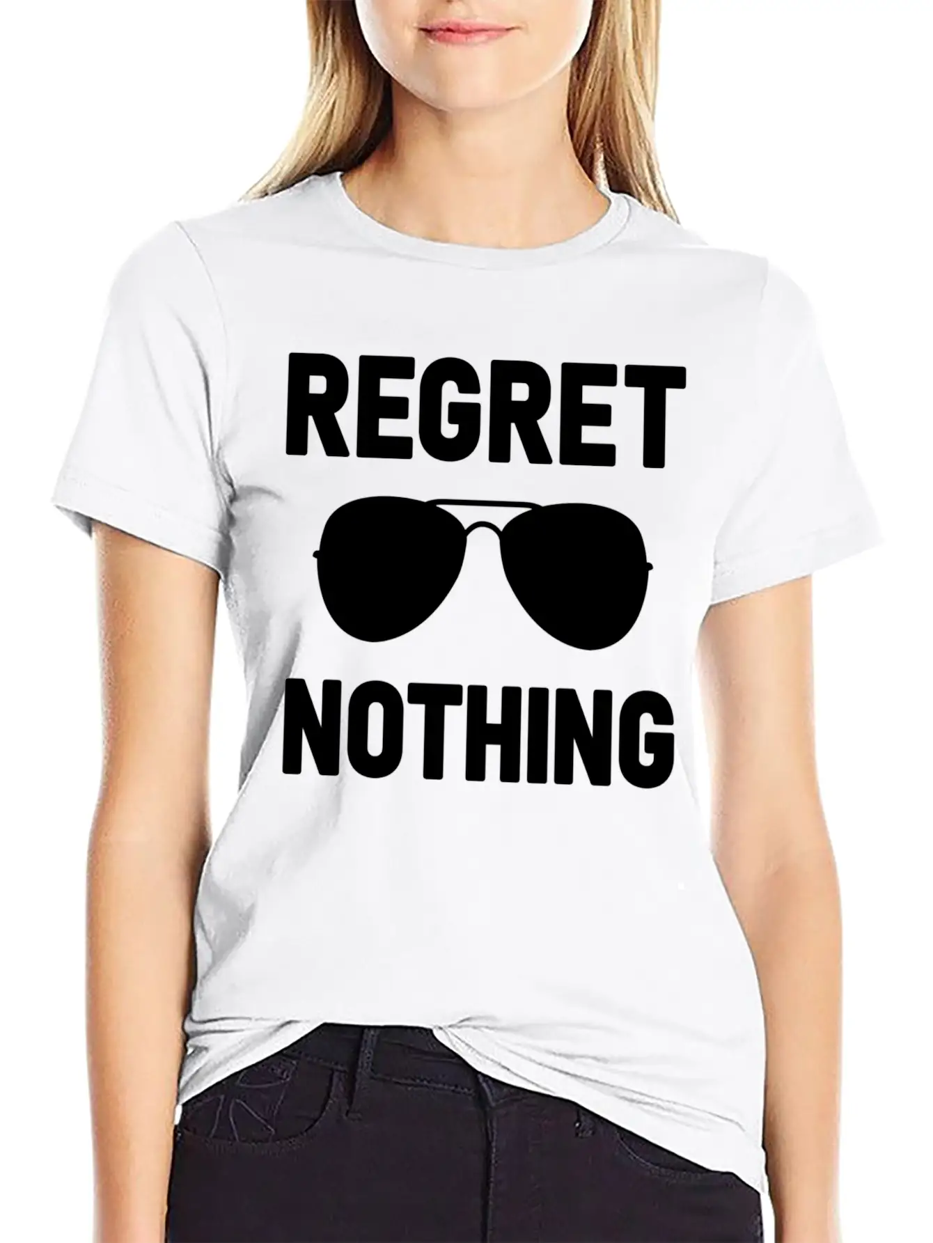 Regret Nothing Stylish Everyday T-Shirt – Unisex Basic Cotton Tee