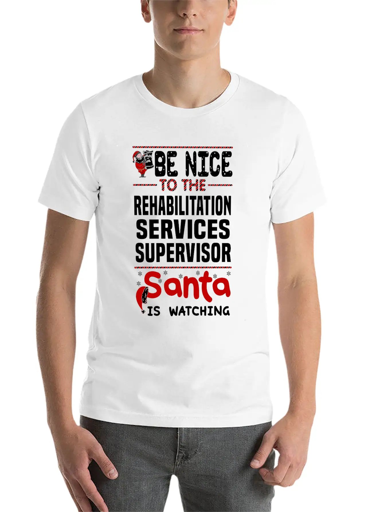 Rehabilitation Services Supervisor Unisex Short Sleeve Soft Cotton T-Shirt – Casual Everyday Wear