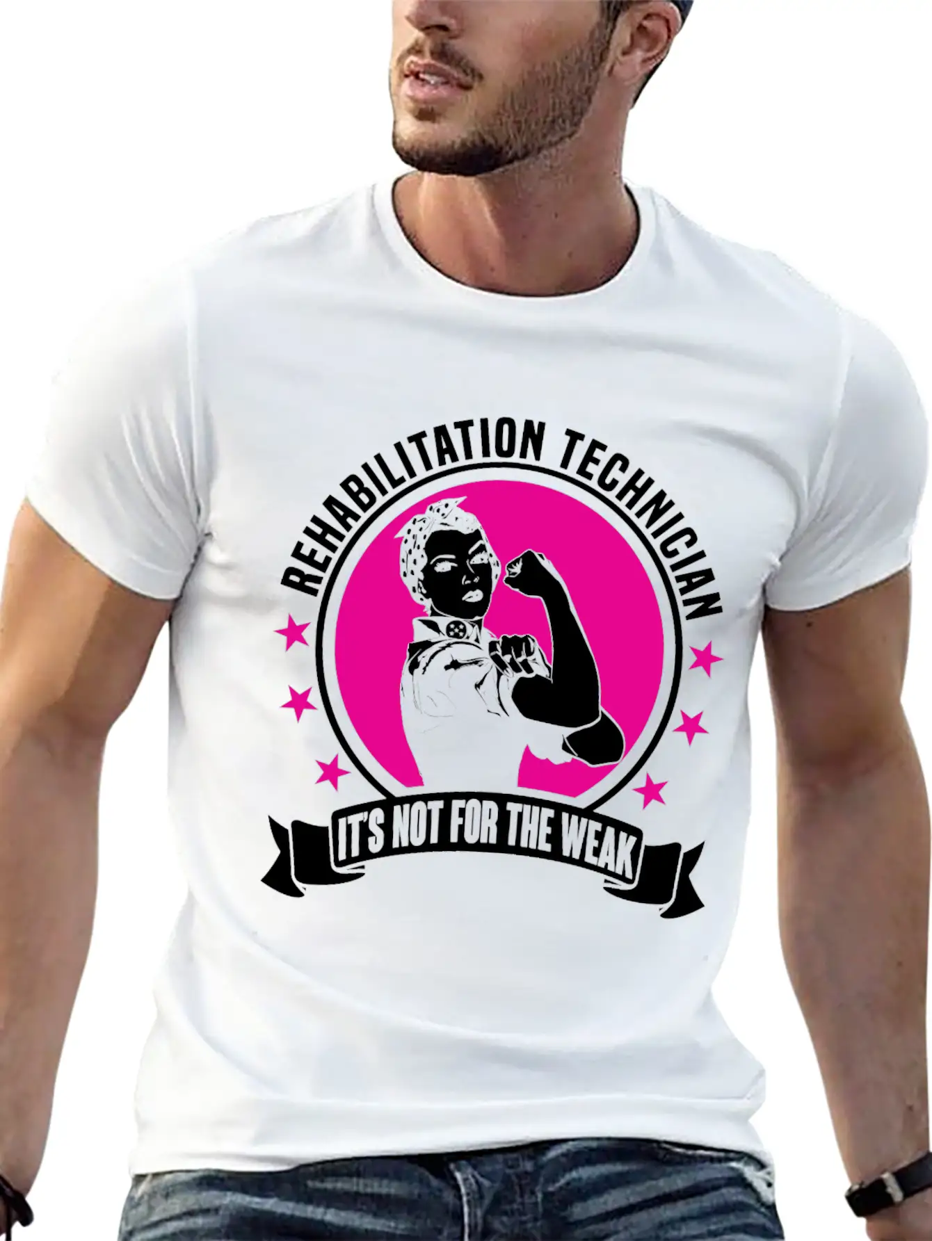 Rehabilitation Technician Unisex Short Sleeve Soft Cotton T-Shirt – Casual Everyday Wear
