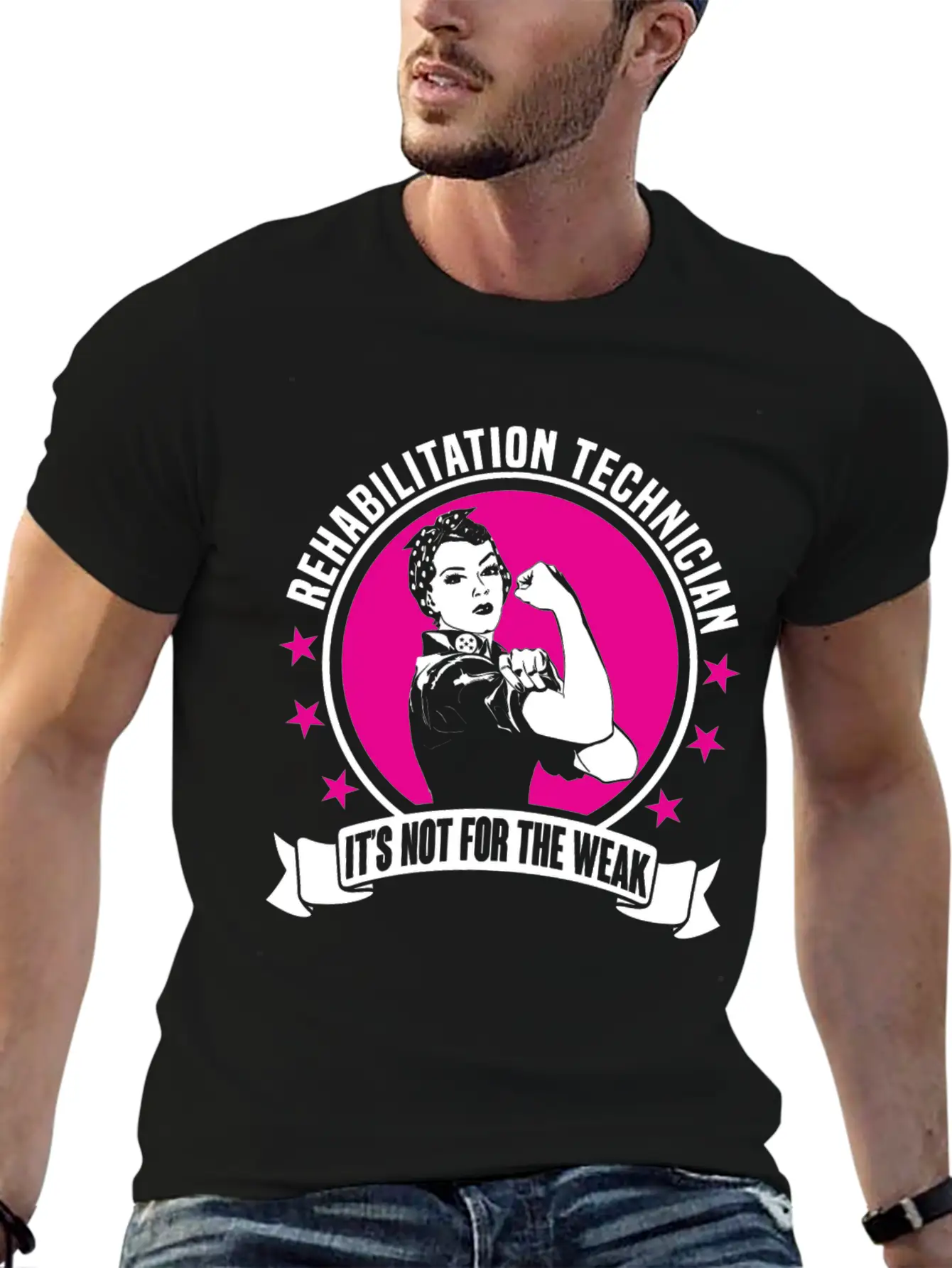Rehabilitation Technician Unisex Short Sleeve Soft Cotton T-Shirt – Casual Everyday Wear