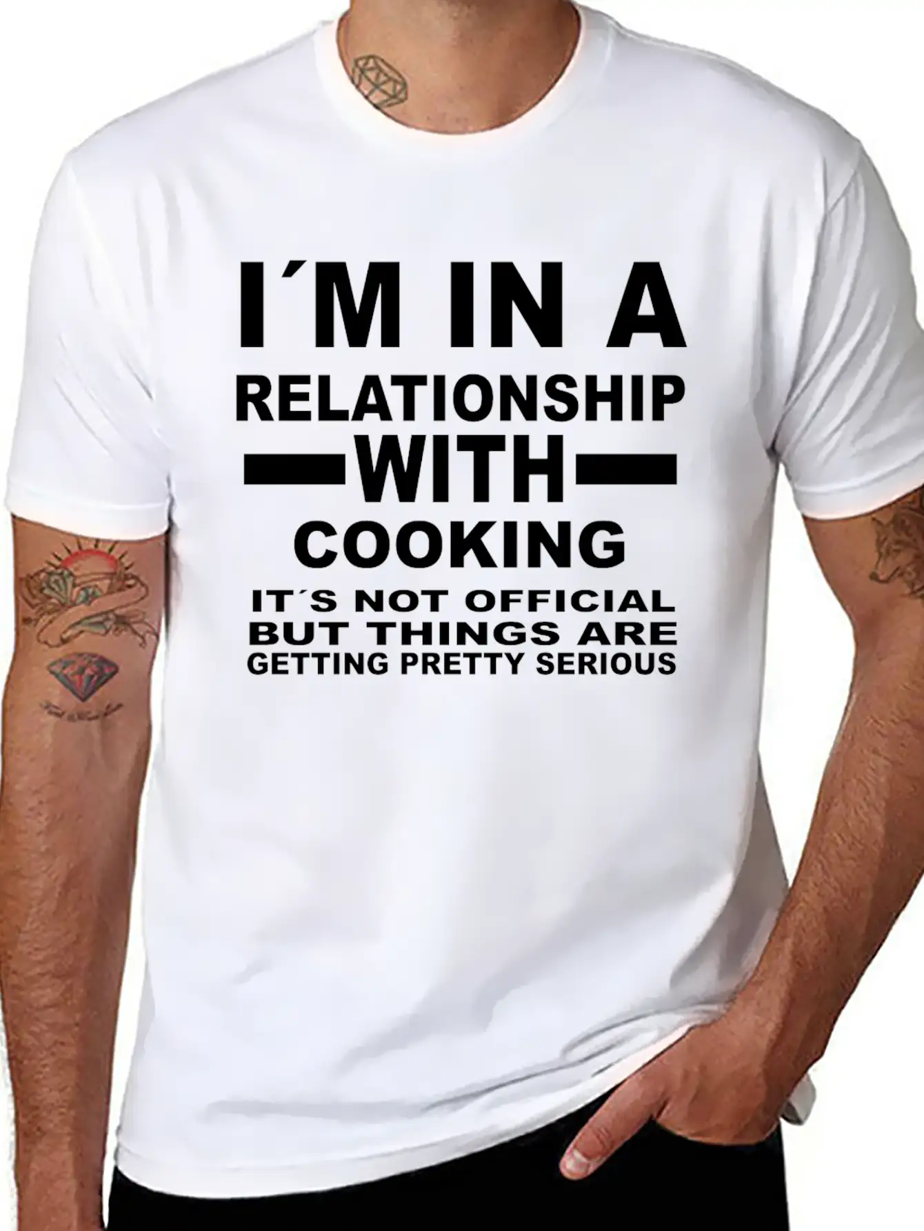 Relationship With COOKING Comfortable Minimalist Graphic Tee – Summer Style Essential