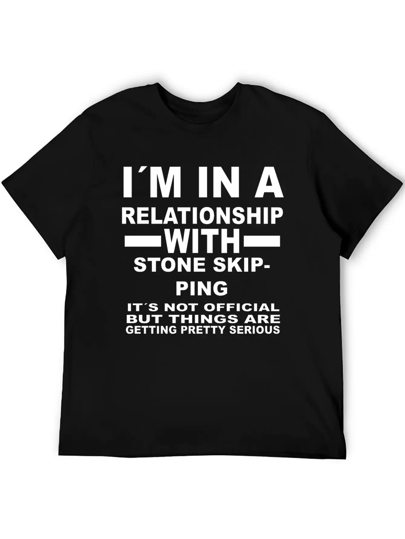 Relationship With STONE SKIPPING Unisex Short Sleeve Soft Cotton T-Shirt – Casual Everyday Wear