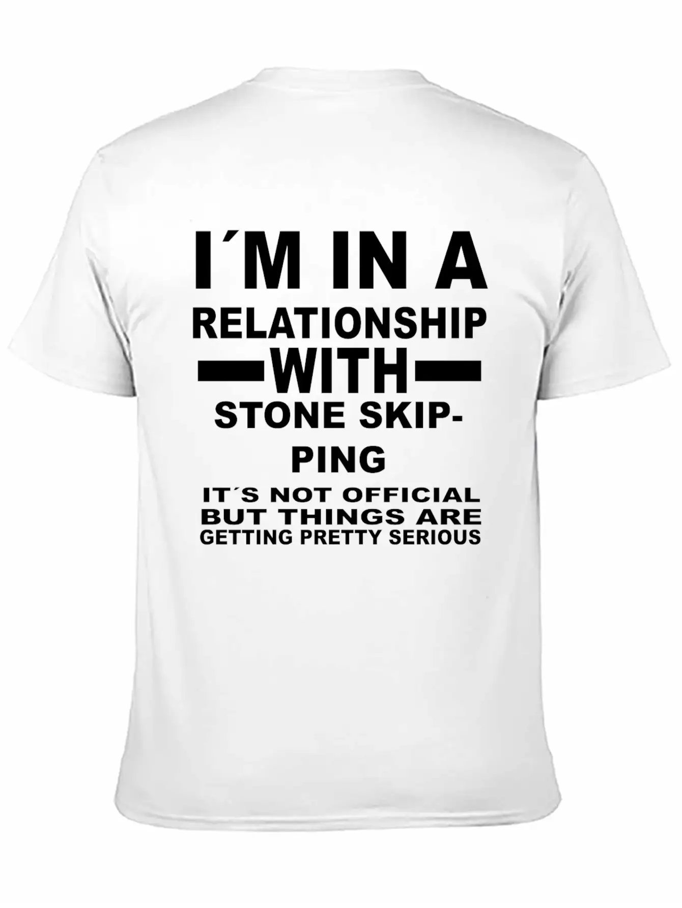Relationship With STONE SKIPPING Unisex Short Sleeve Soft Cotton T-Shirt – Casual Everyday Wear