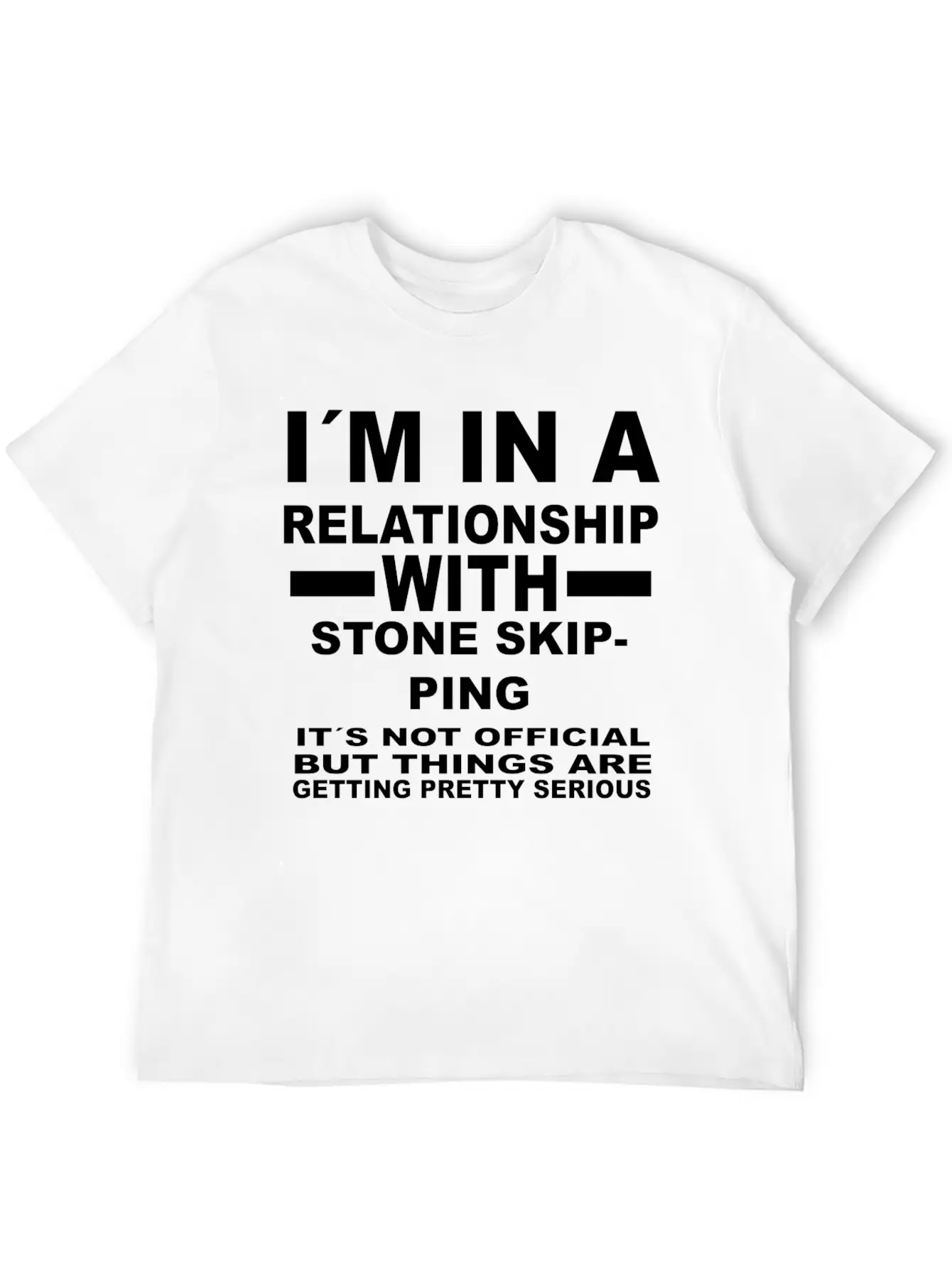 Relationship With STONE SKIPPING Unisex Short Sleeve Soft Cotton T-Shirt – Casual Everyday Wear