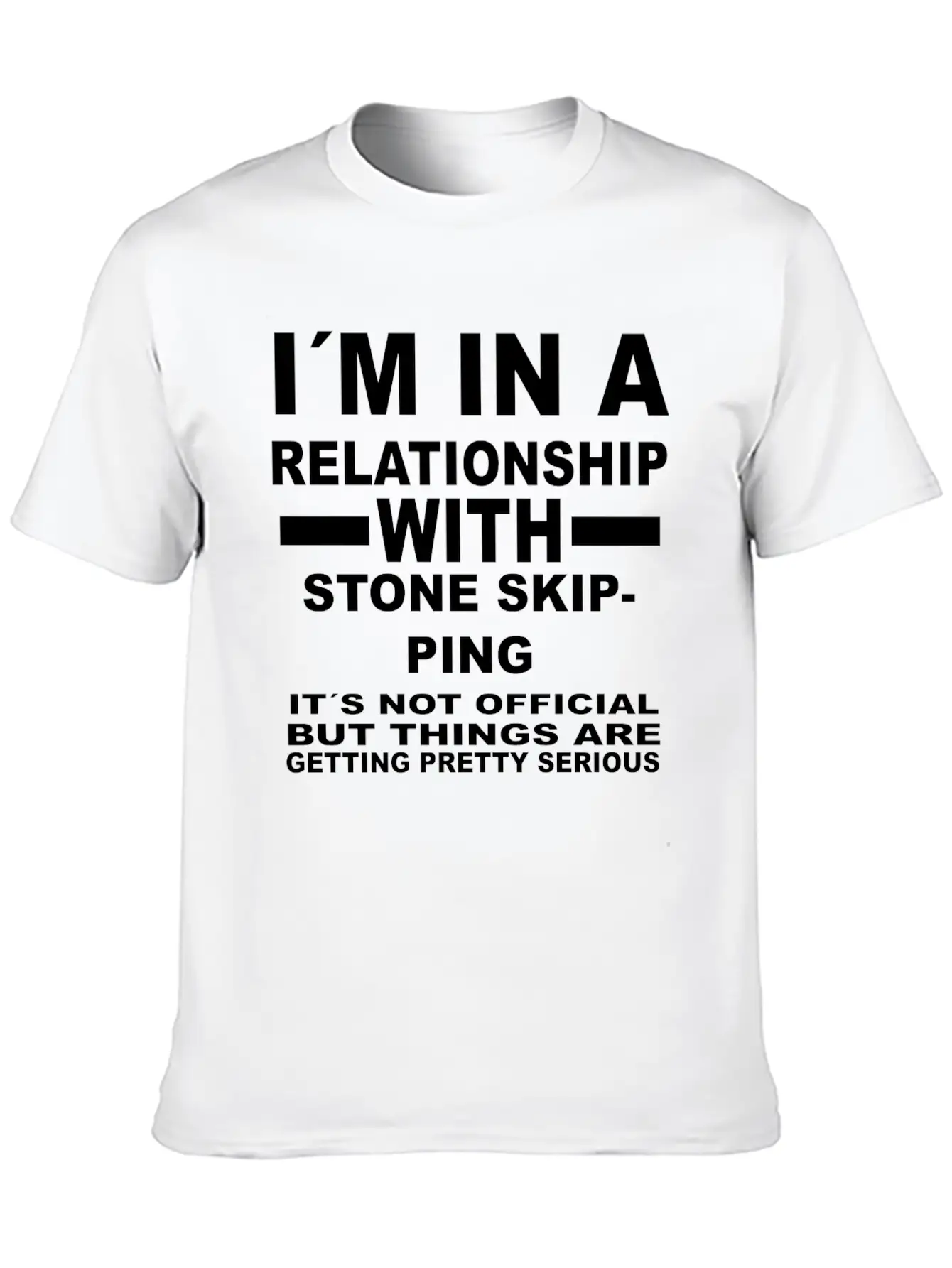 Relationship With STONE SKIPPING Unisex Short Sleeve Soft Cotton T-Shirt – Casual Everyday Wear