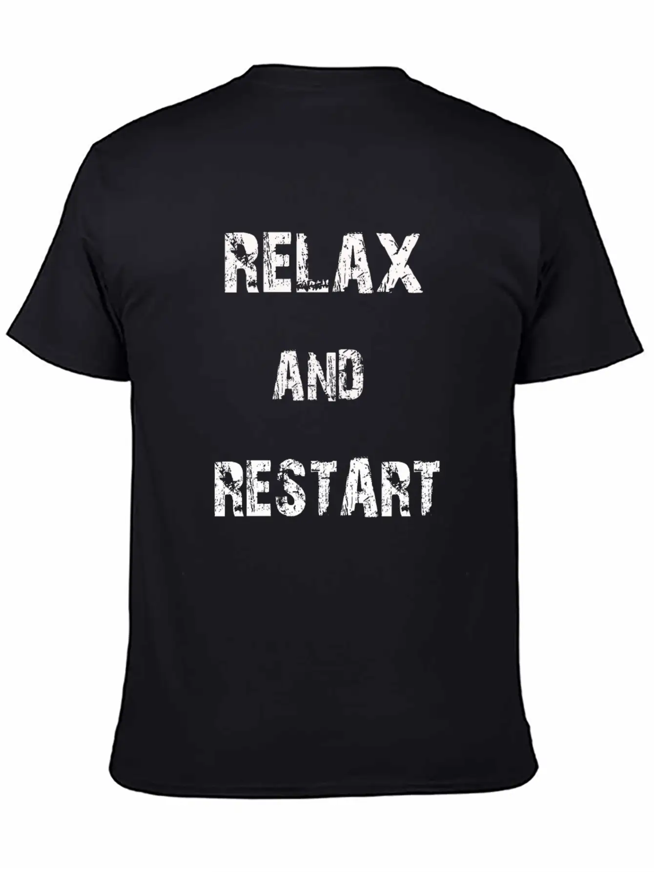 Relax And Restart Tee Shirt Unisex Short Sleeve Soft Cotton T-Shirt – Casual Everyday Wear