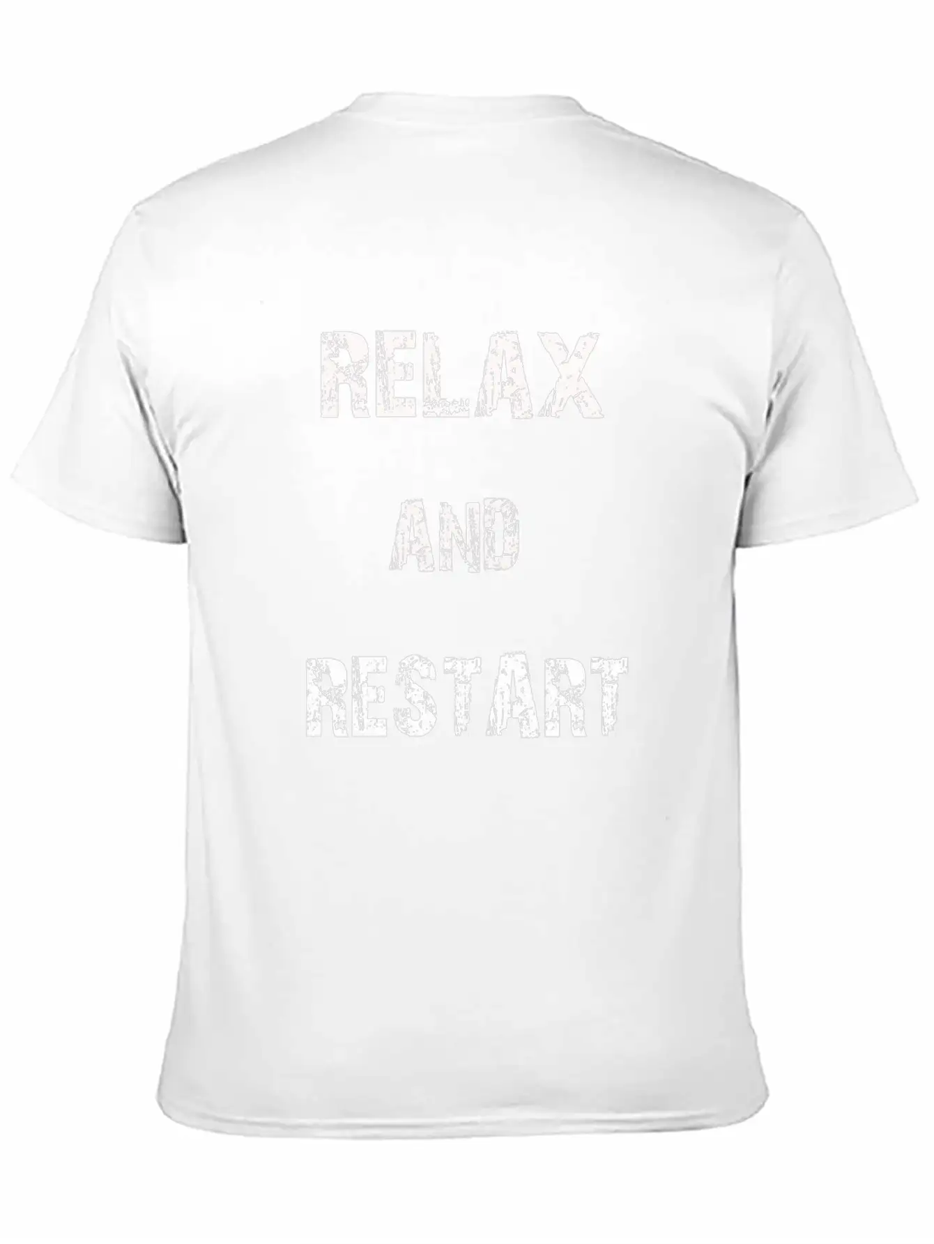 Relax And Restart Tee Shirt Unisex Short Sleeve Soft Cotton T-Shirt – Casual Everyday Wear