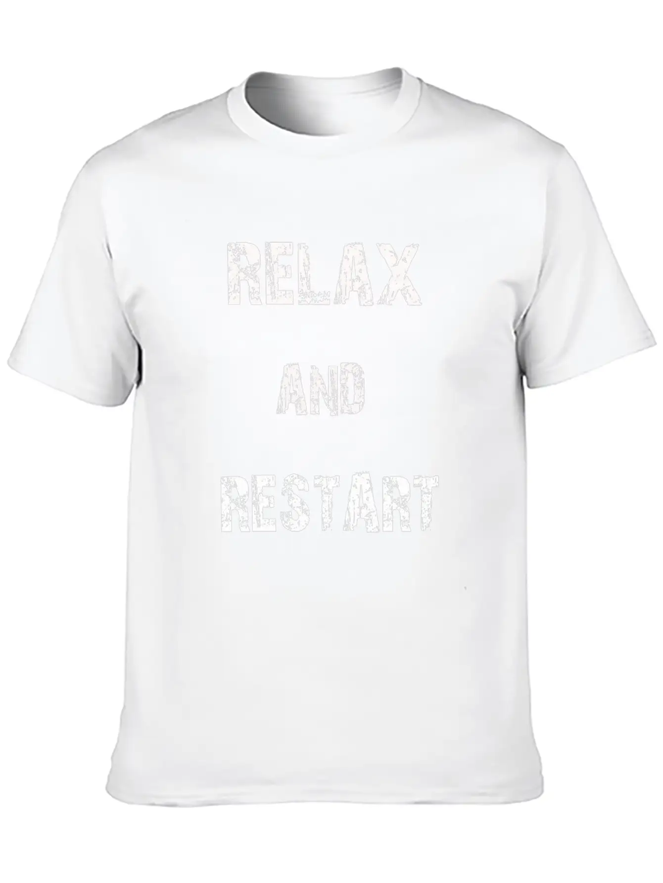 Relax And Restart Tee Shirt Unisex Short Sleeve Soft Cotton T-Shirt – Casual Everyday Wear