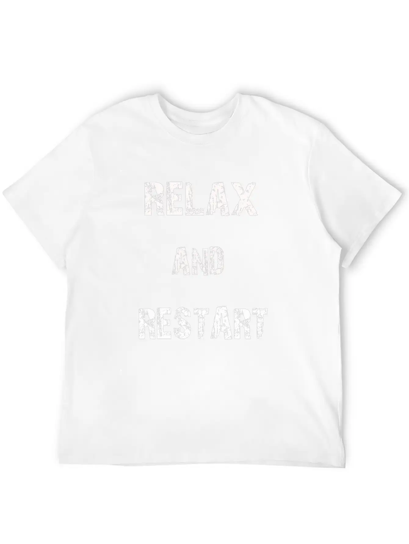 Relax And Restart Tee Shirt Unisex Short Sleeve Soft Cotton T-Shirt – Casual Everyday Wear
