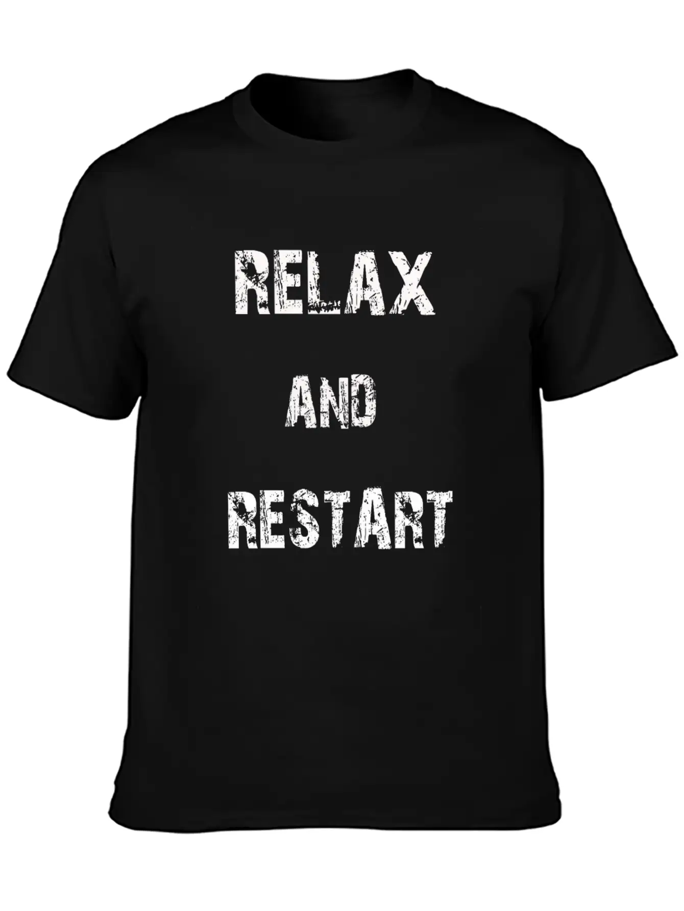 Relax And Restart Tee Shirt Unisex Short Sleeve Soft Cotton T-Shirt – Casual Everyday Wear