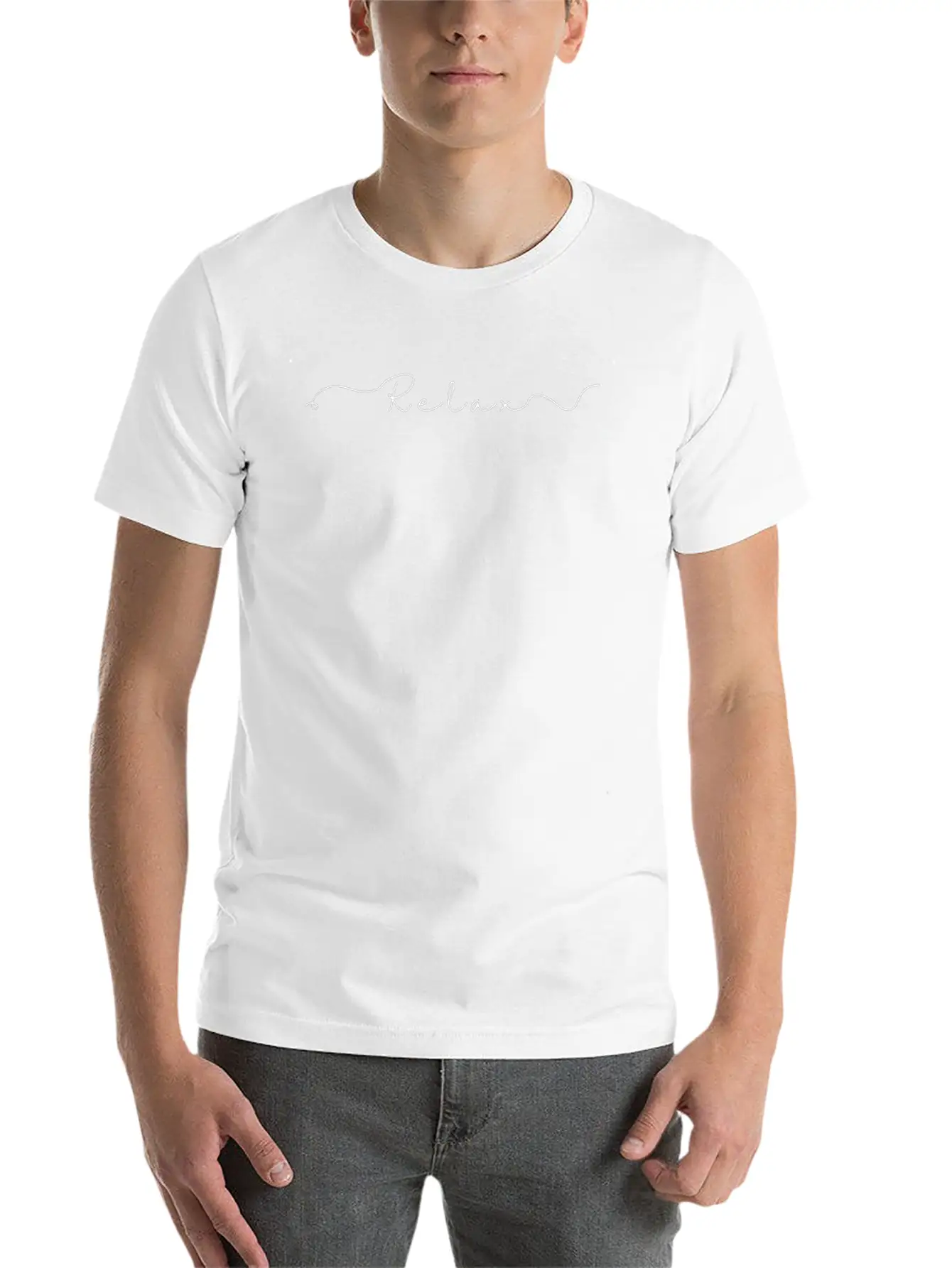 Relax Line Design Timeless Short Sleeve Tee – Comfy And Minimalist Design