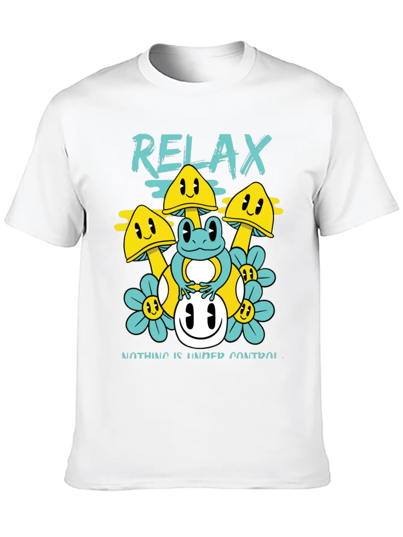 Relax Nothing Is Under Control Basic Graphic T-Shirt – Daily Comfort In Soft Cotton