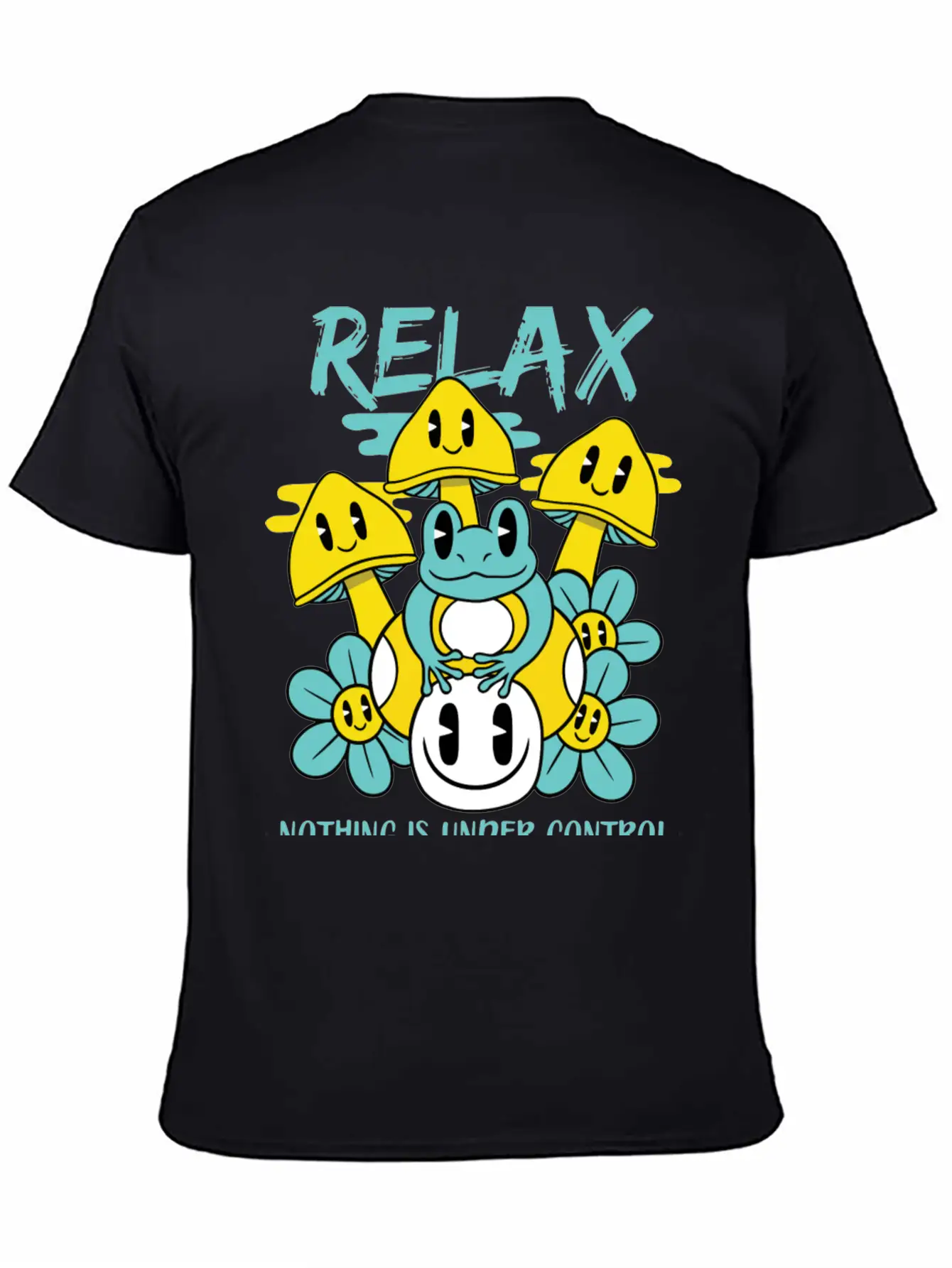 Relax Nothing Is Under Control Basic Graphic T-Shirt – Daily Comfort In Soft Cotton