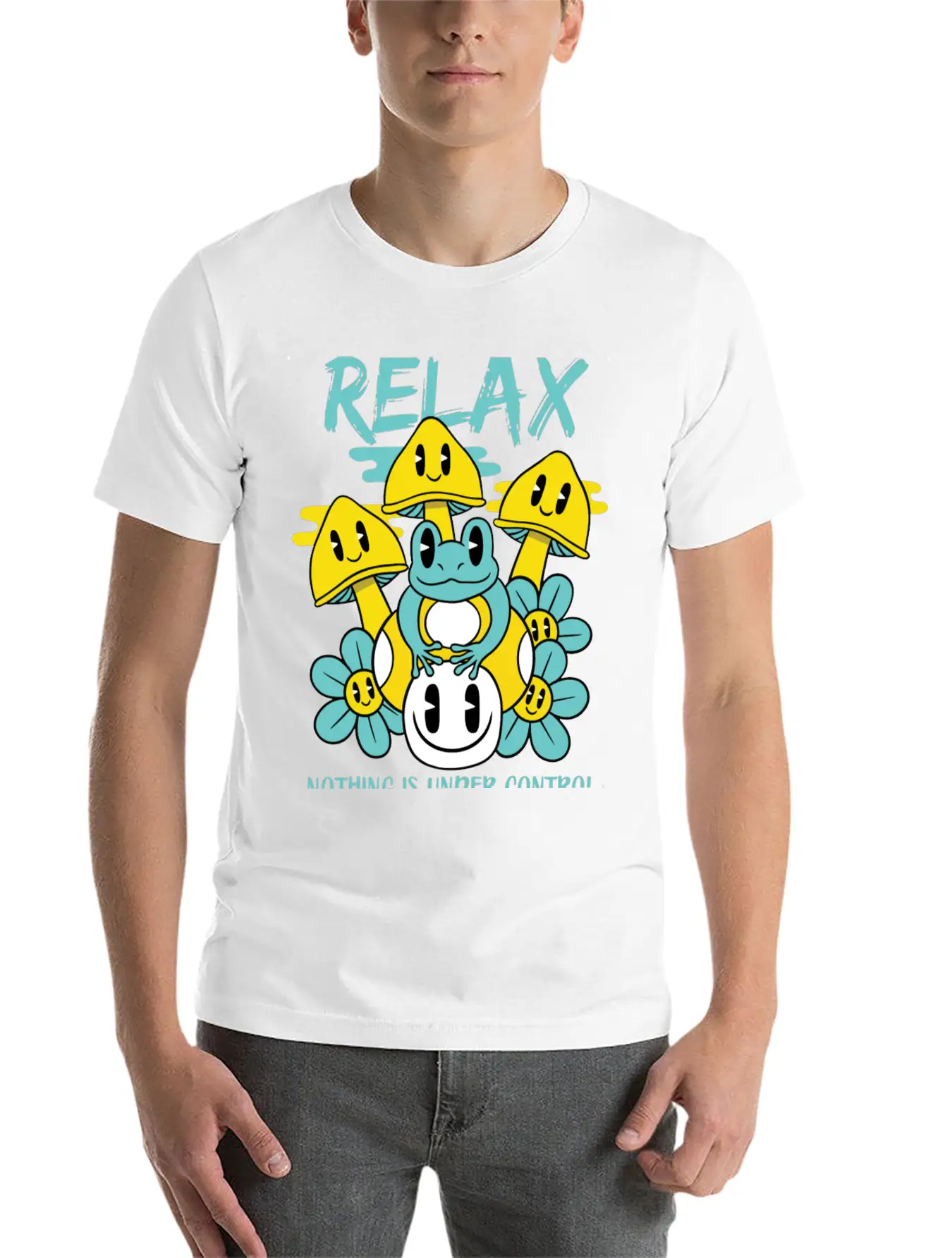Relax Nothing Is Under Control Basic Graphic T-Shirt – Daily Comfort In Soft Cotton