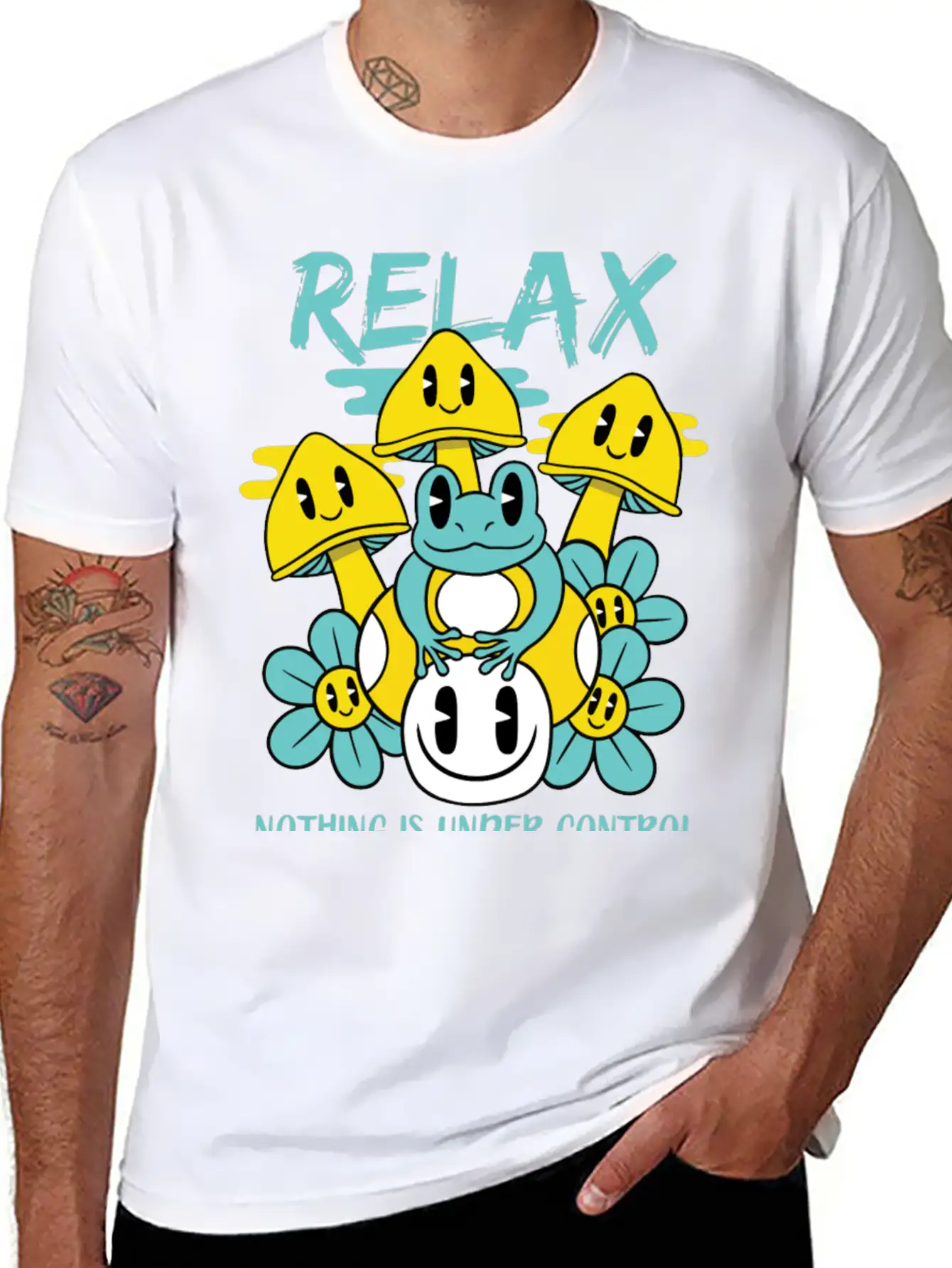 Relax Nothing Is Under Control Basic Graphic T-Shirt – Daily Comfort In Soft Cotton