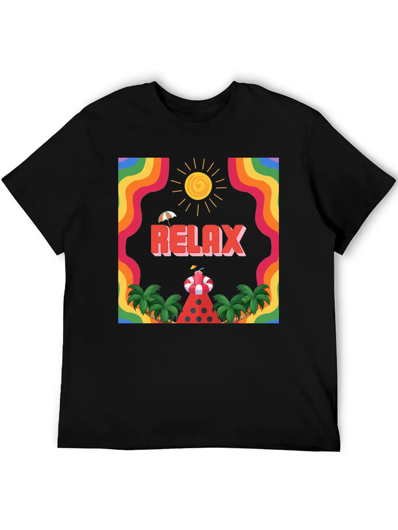 Relax Summer Unisex Short Sleeve Soft Cotton T-Shirt – Casual Everyday Wear