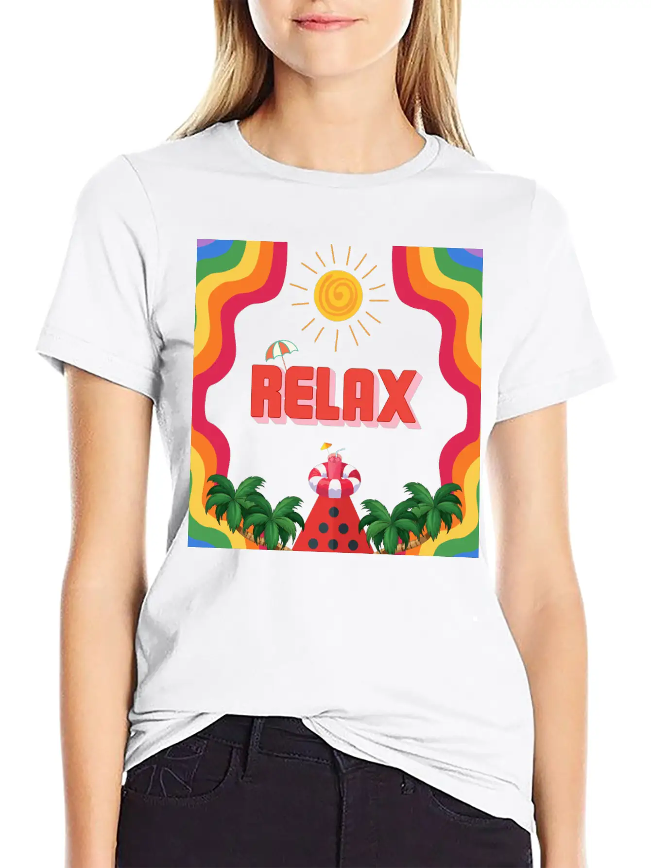 Relax Summer Unisex Short Sleeve Soft Cotton T-Shirt – Casual Everyday Wear
