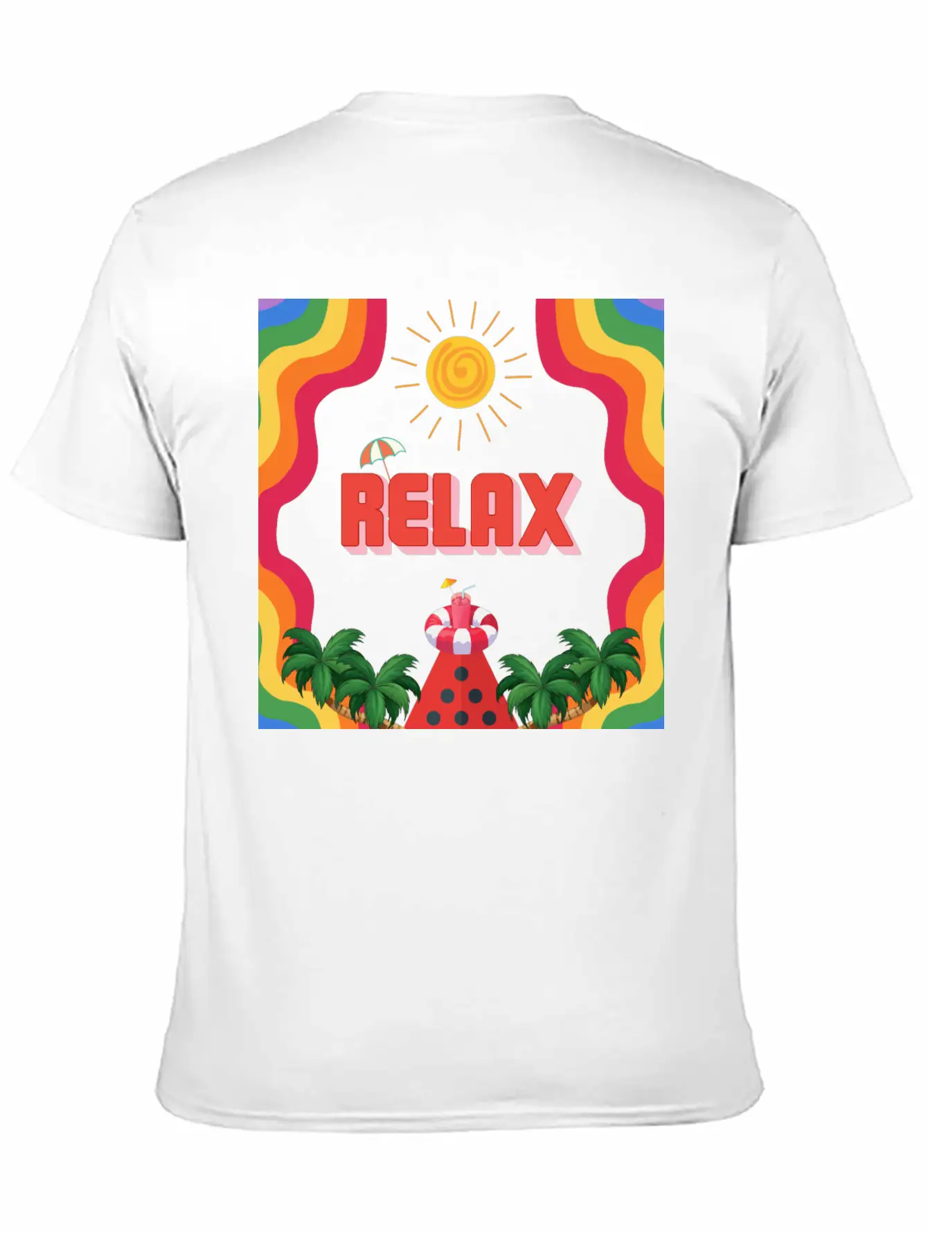 Relax Summer Unisex Short Sleeve Soft Cotton T-Shirt – Casual Everyday Wear