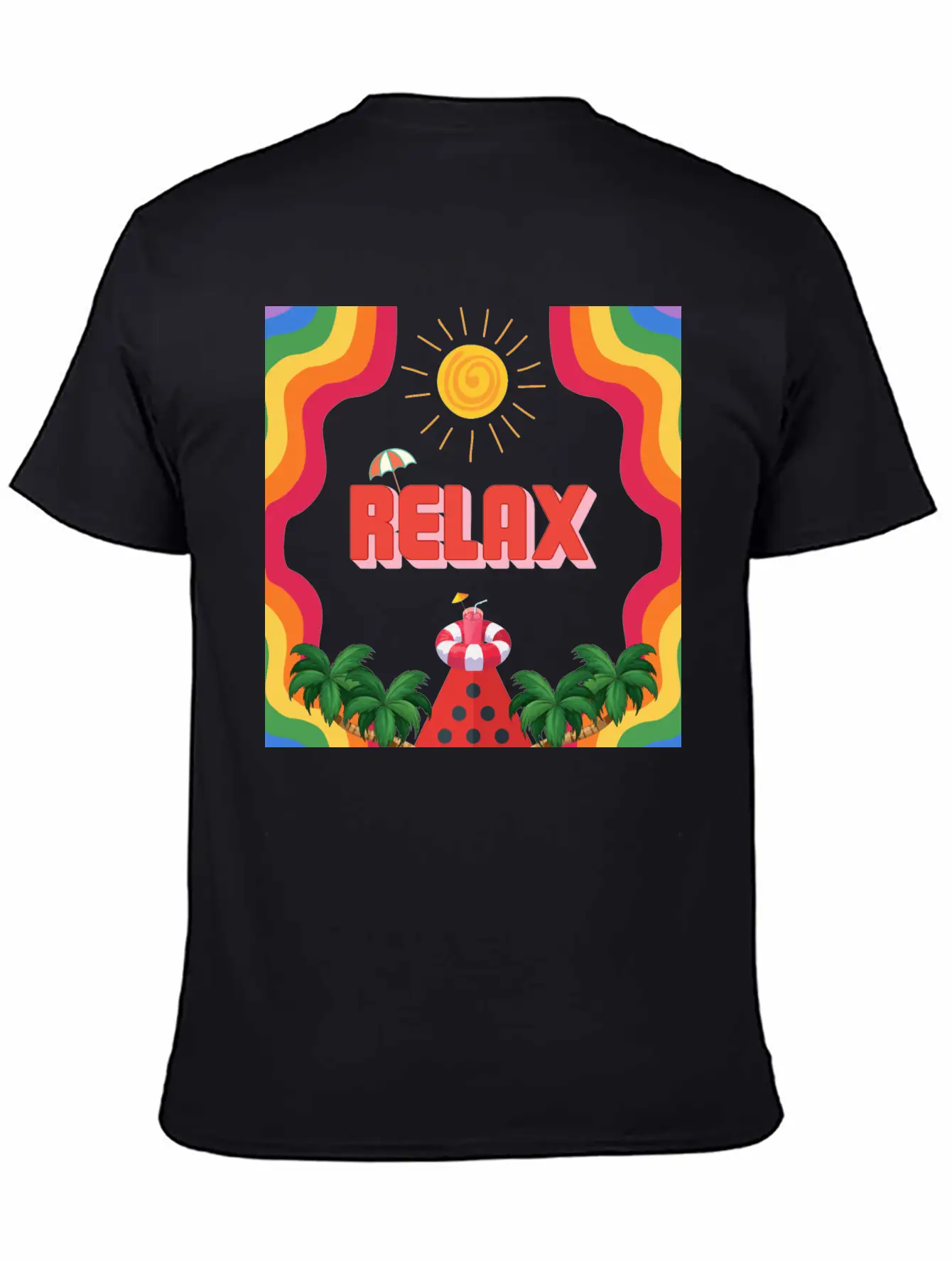 Relax Summer Unisex Short Sleeve Soft Cotton T-Shirt – Casual Everyday Wear