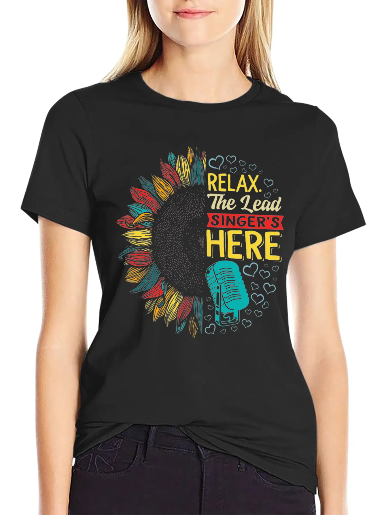 Relax The Lead Singer's Here Shirt, Funny Lead Unisex Short Sleeve Soft Cotton T-Shirt – Casual Everyday Wear