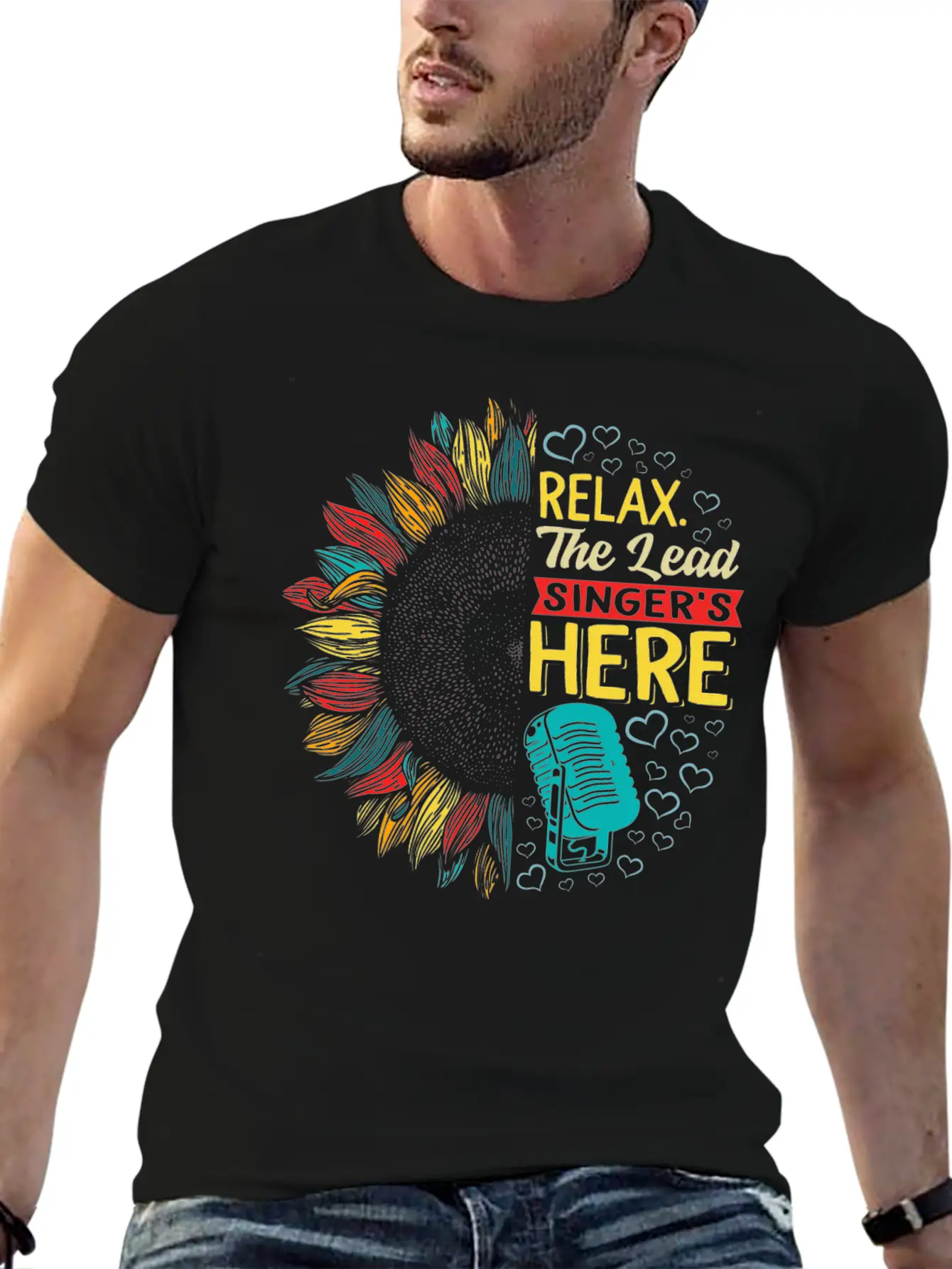 Relax The Lead Singer's Here Shirt, Funny Lead Unisex Short Sleeve Soft Cotton T-Shirt – Casual Everyday Wear