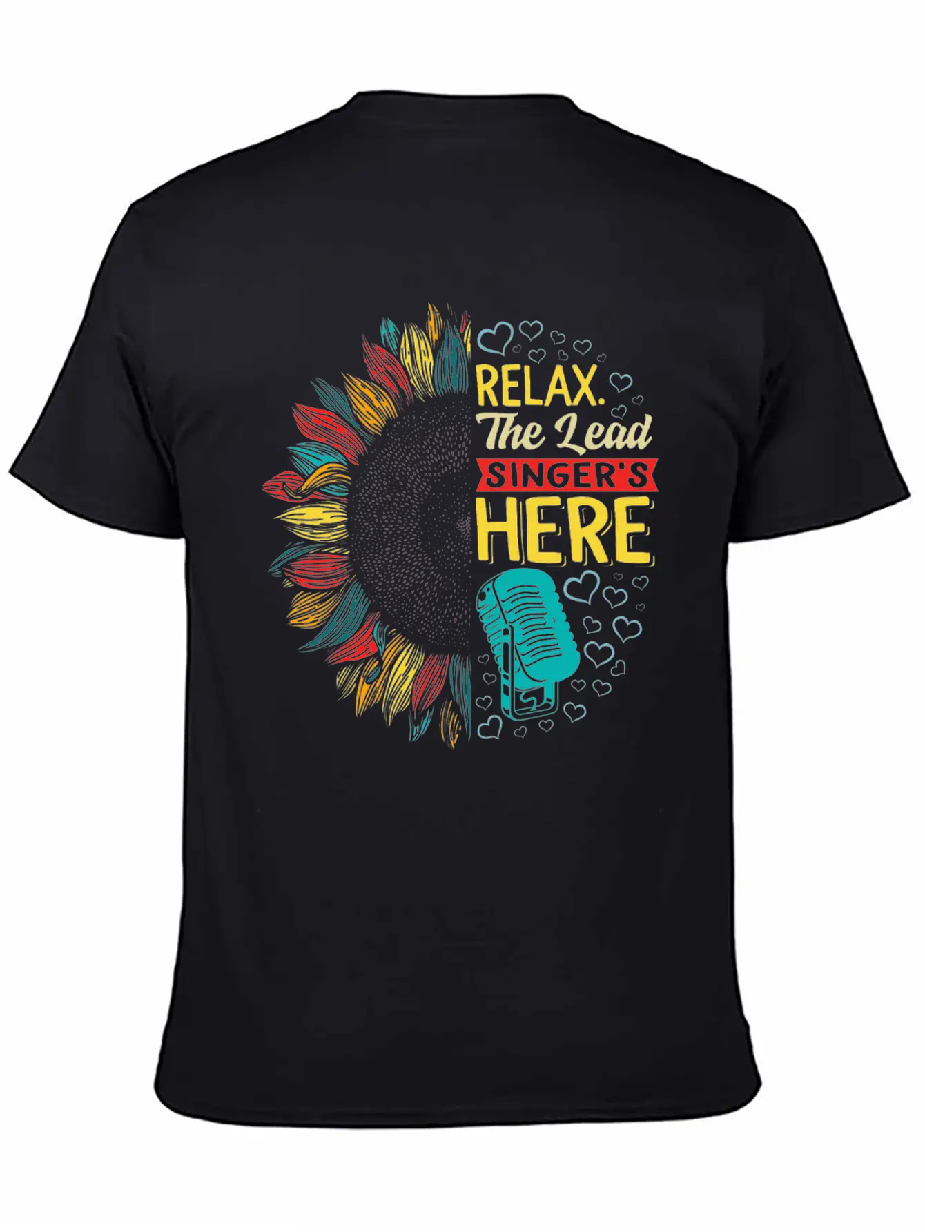 Relax The Lead Singer's Here Shirt, Funny Lead Unisex Short Sleeve Soft Cotton T-Shirt – Casual Everyday Wear