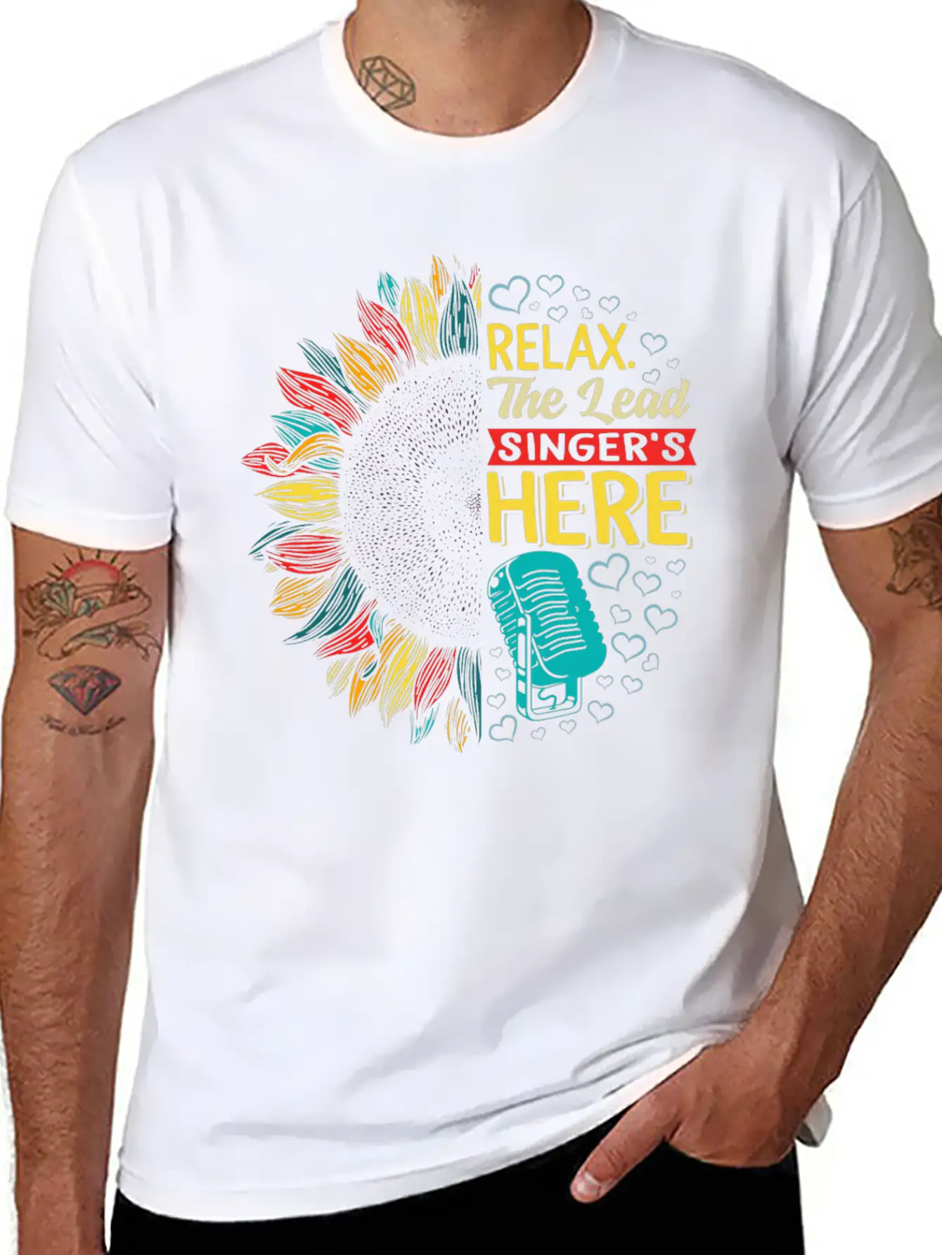 Relax The Lead Singer's Here Shirt, Funny Lead Unisex Short Sleeve Soft Cotton T-Shirt – Casual Everyday Wear