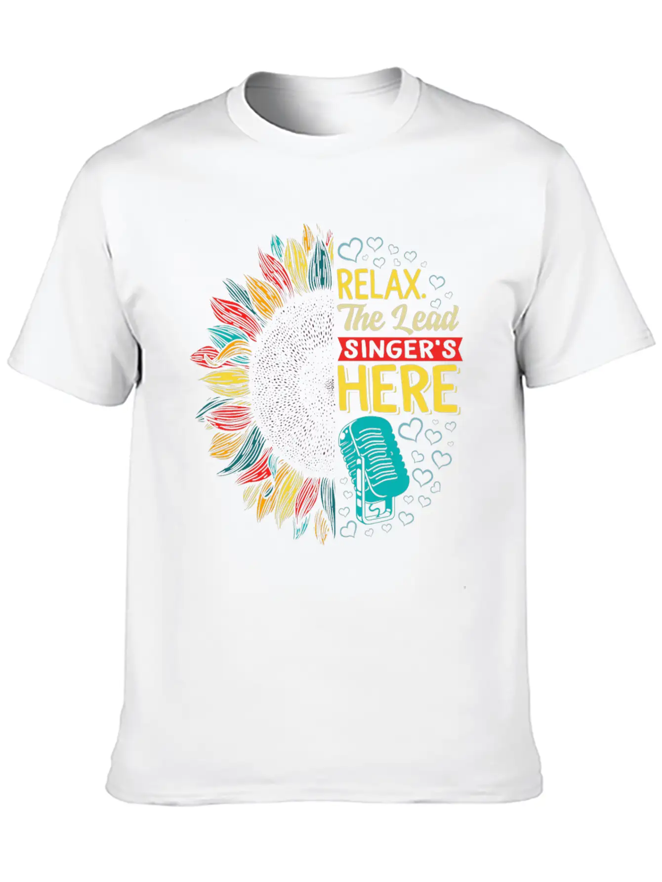 Relax The Lead Singer's Here Shirt, Funny Lead Unisex Short Sleeve Soft Cotton T-Shirt – Casual Everyday Wear