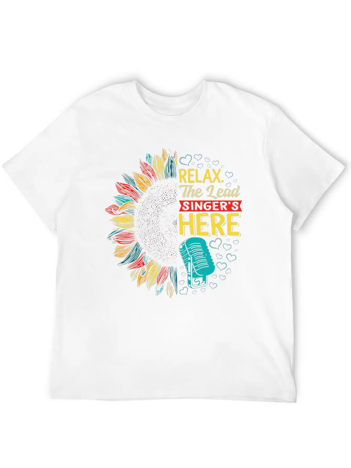 Relax The Lead Singer's Here Shirt, Funny Lead Unisex Short Sleeve Soft Cotton T-Shirt – Casual Everyday Wear