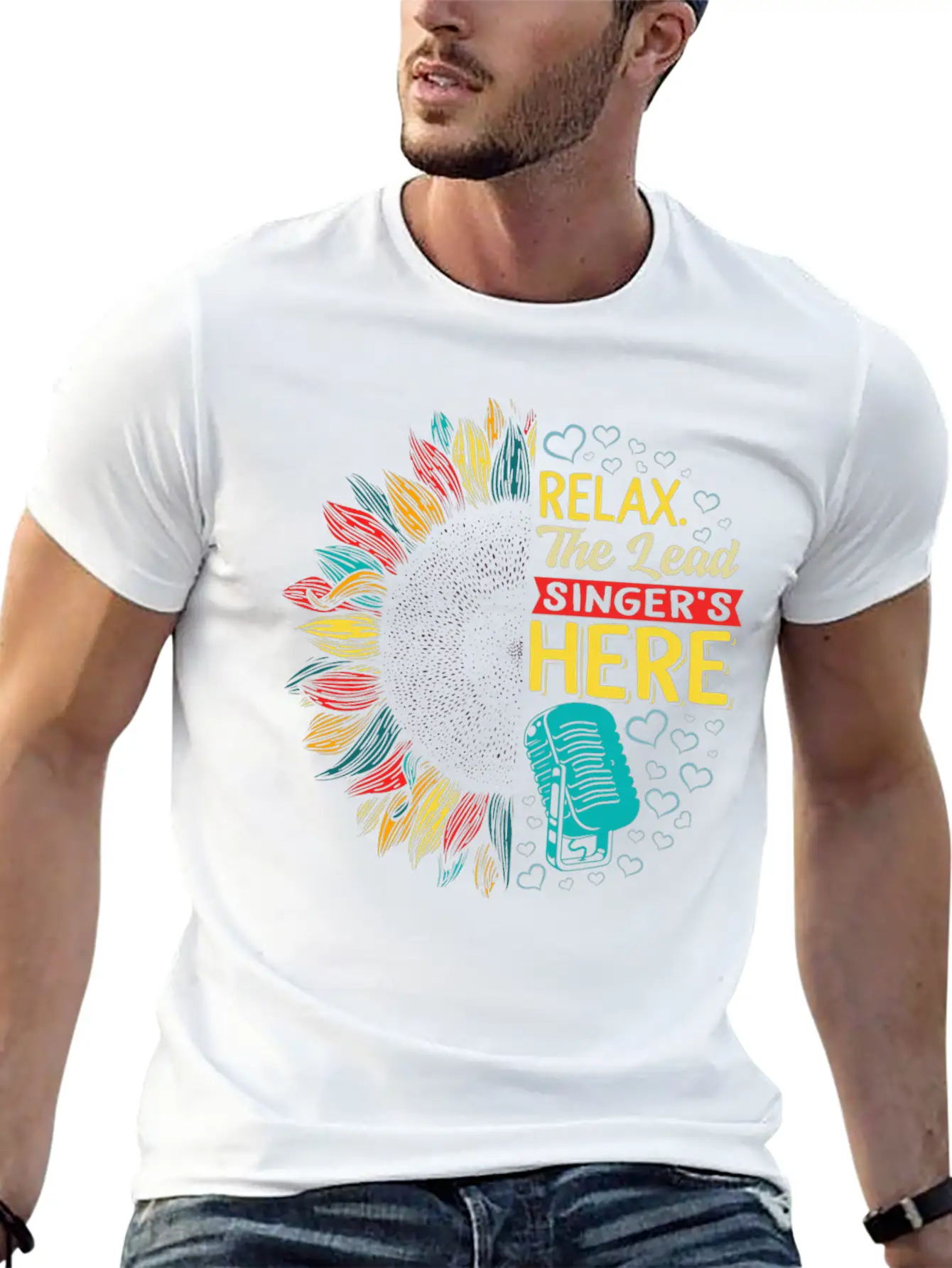Relax The Lead Singer's Here Shirt, Funny Lead Unisex Short Sleeve Soft Cotton T-Shirt – Casual Everyday Wear