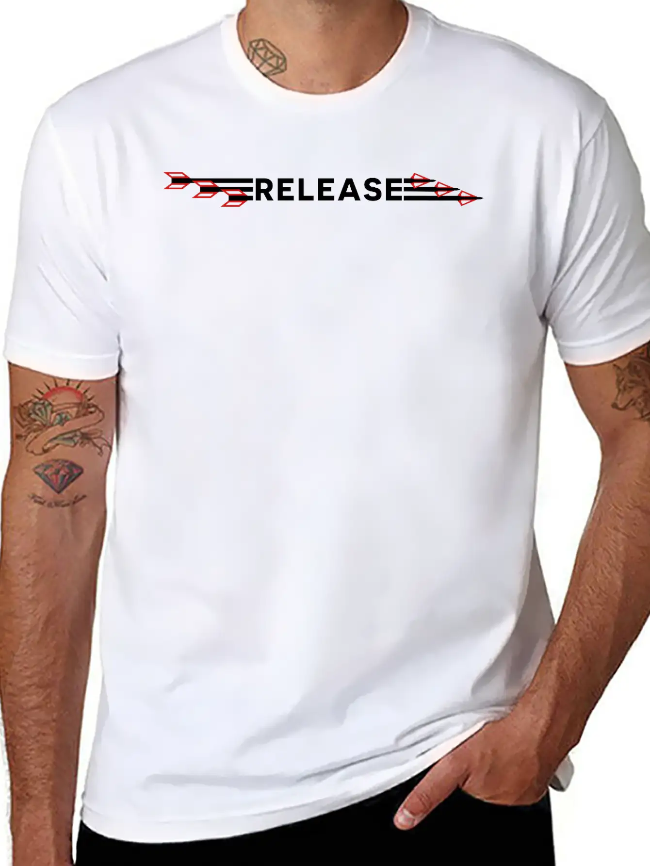 Release Arrows (Archery By BOWTIQUE) Stylish Everyday T-Shirt – Unisex Basic Cotton Tee