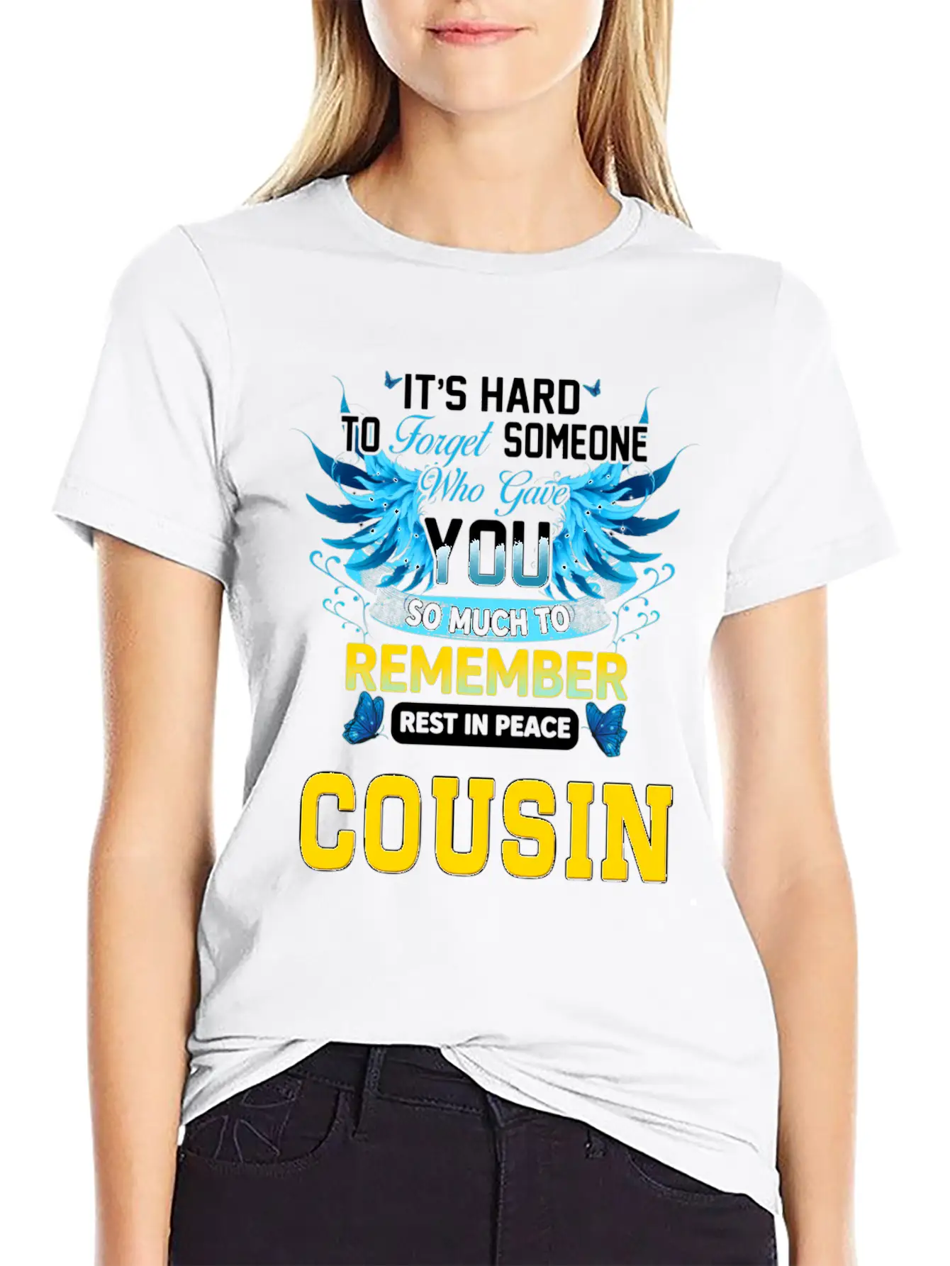 Remember Rest In Peace My Cousin In Memories Of My Stylish Everyday T-Shirt – Unisex Basic Cotton Tee
