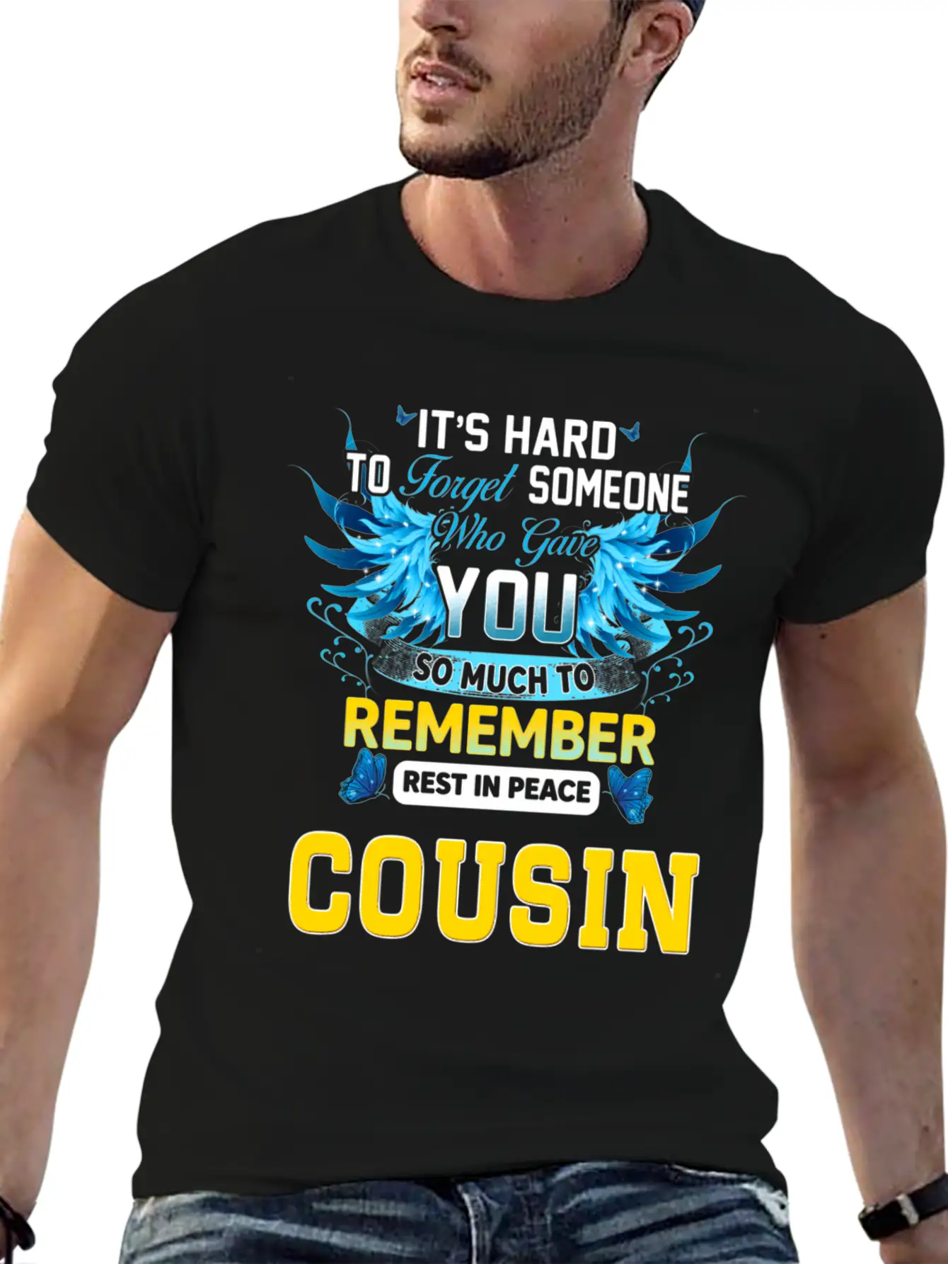 Remember Rest In Peace My Cousin In Memories Of My Stylish Everyday T-Shirt – Unisex Basic Cotton Tee