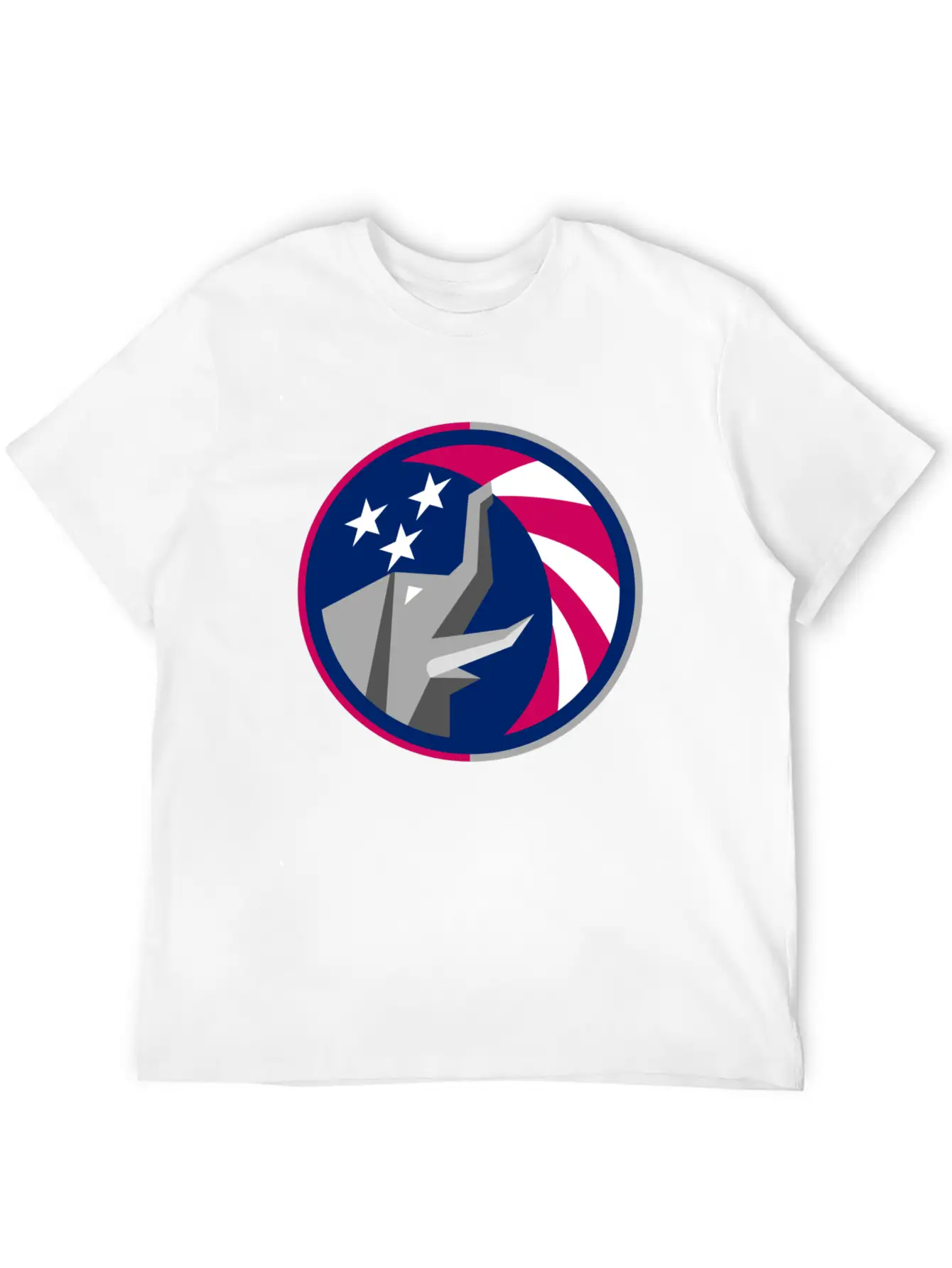 Republican Elephant Flag Unisex Short Sleeve Soft Cotton T-Shirt – Casual Everyday Wear